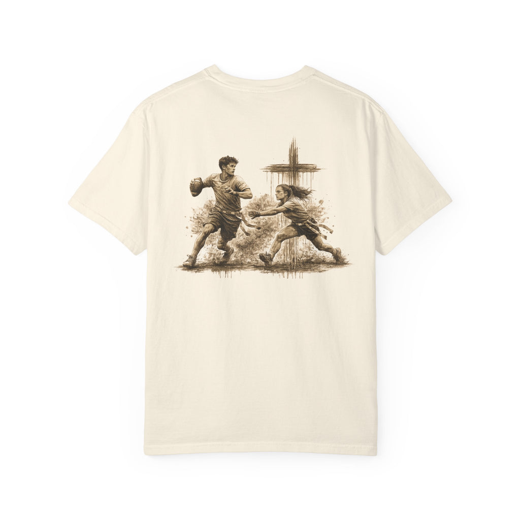 All Glory To God - Flag Football Tee — Faith-Based Athletic T-Shirt