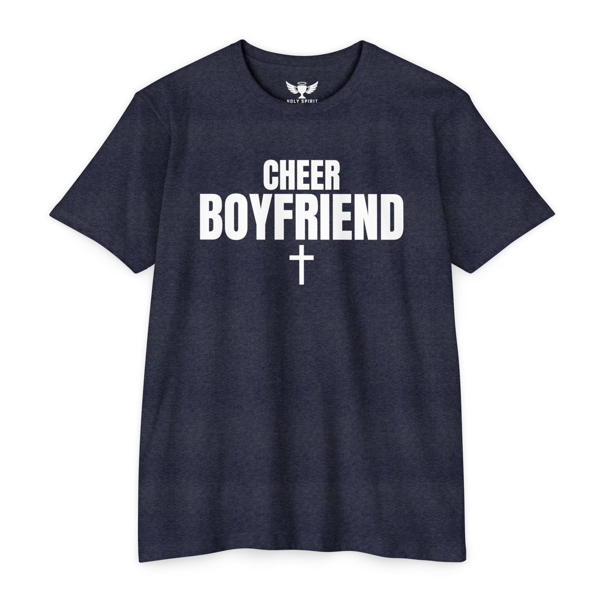 Cheer Boyfriend T-Shirt — Custom Back Name & Number