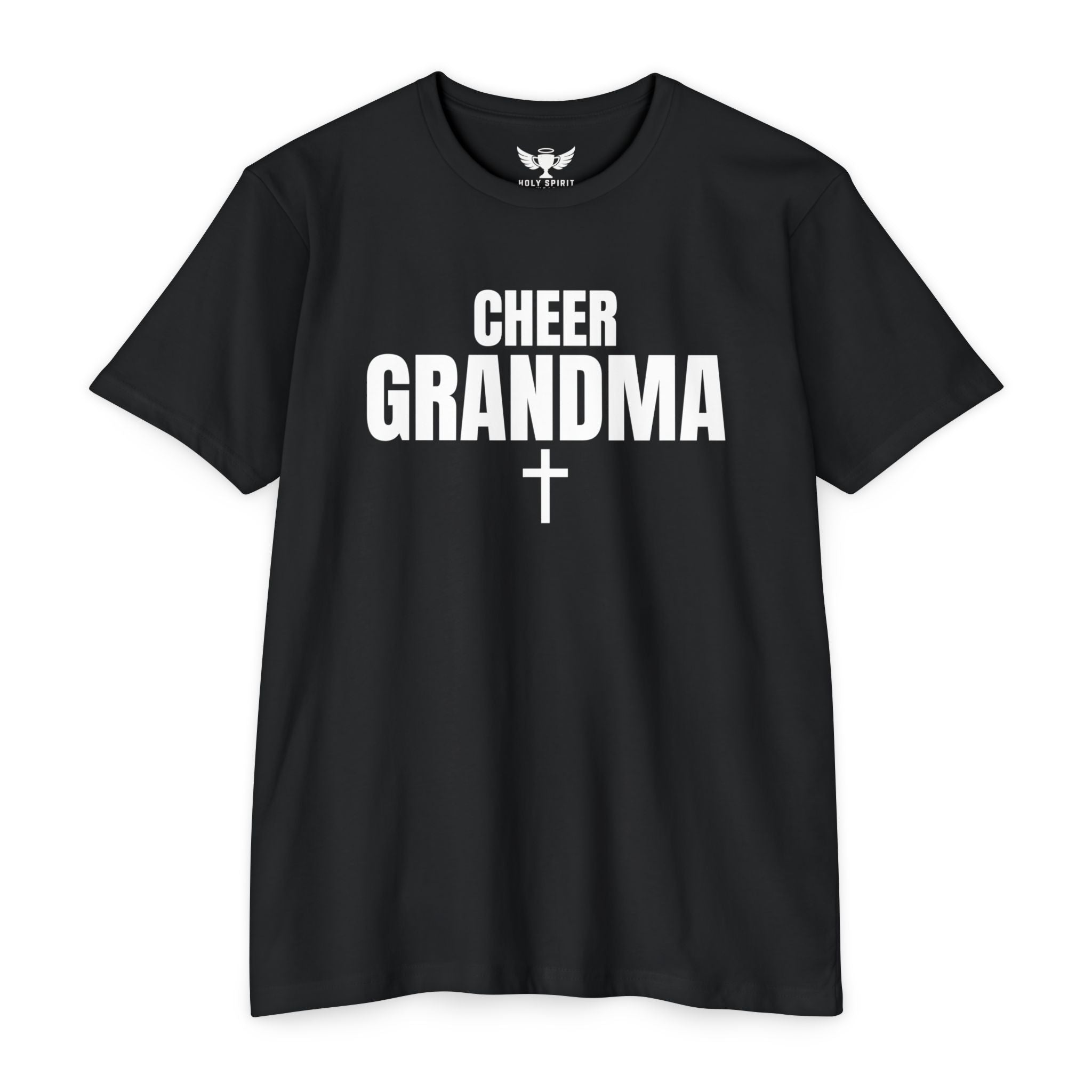 Cheer Grandma Jersey T‑Shirt — Custom Name & Number Family Spirit Tee