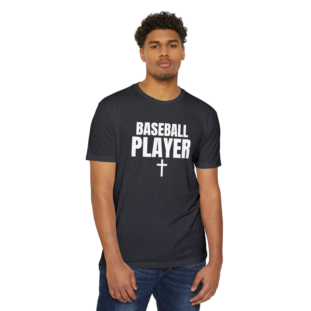 Baseball Player T-Shirt – Custom Back Name & Number