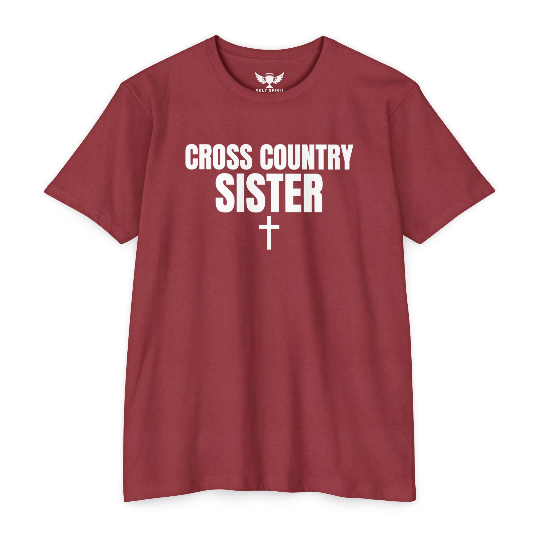 Cross Country Sister T-Shirt — Personalized Back Name & Number