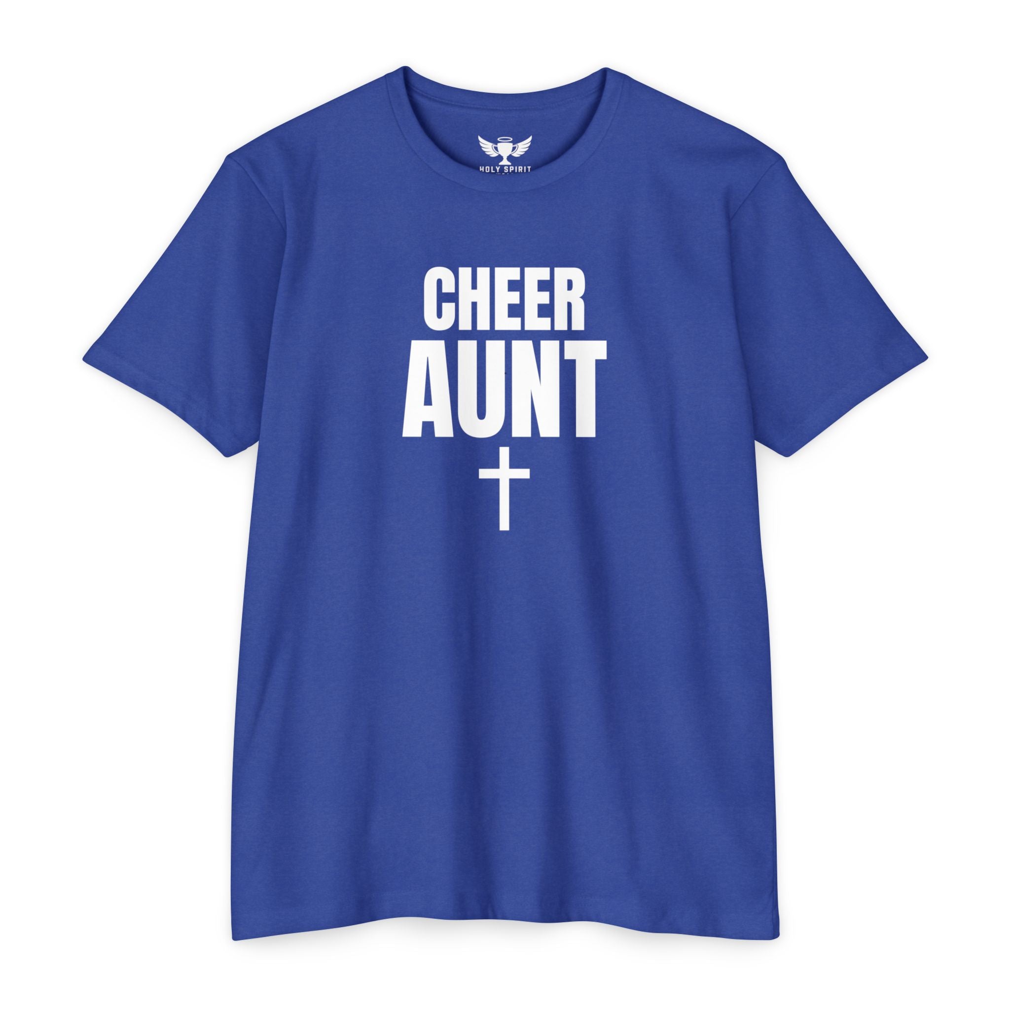 Cheer Aunt T-Shirt — Personalized Back Name & Number