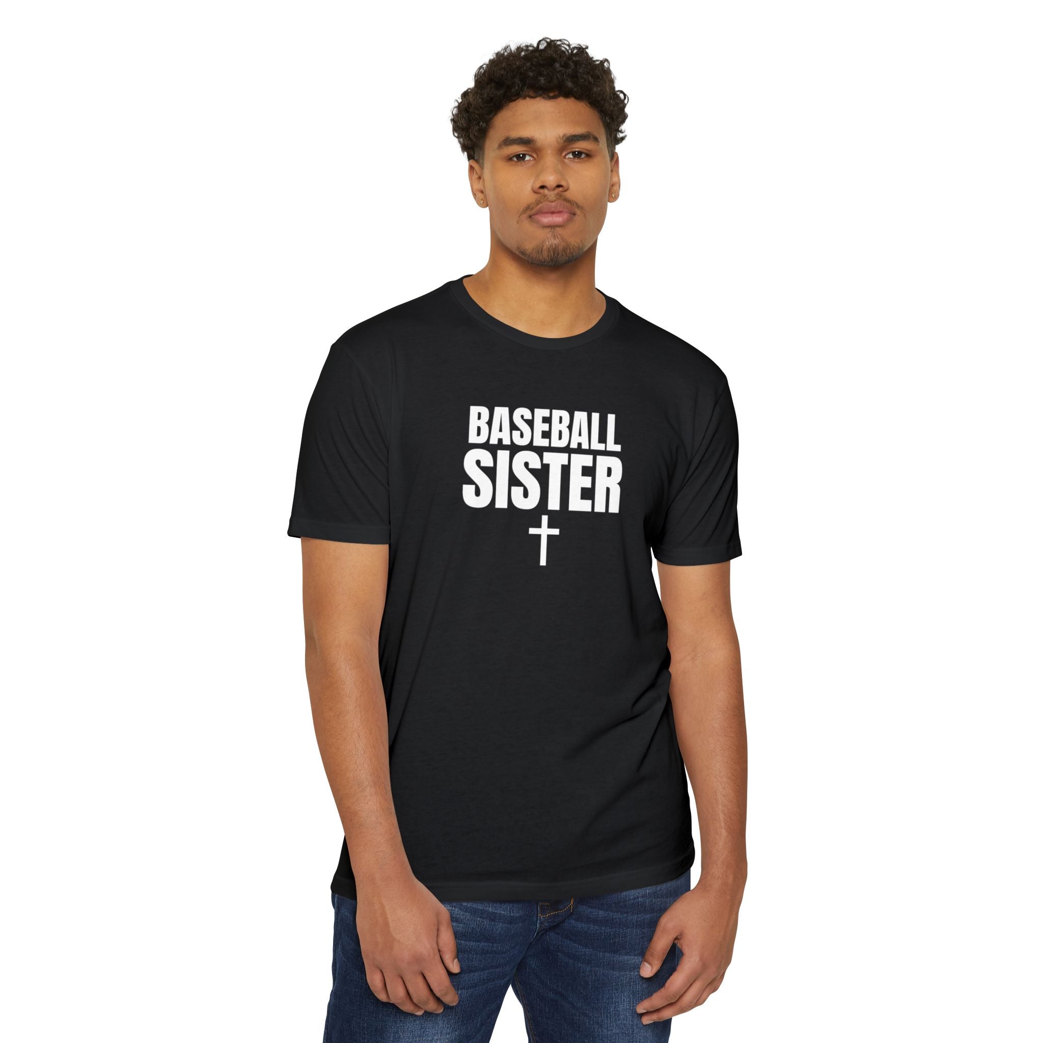 Baseball Sister T-Shirt — Personalized Back Name & Number