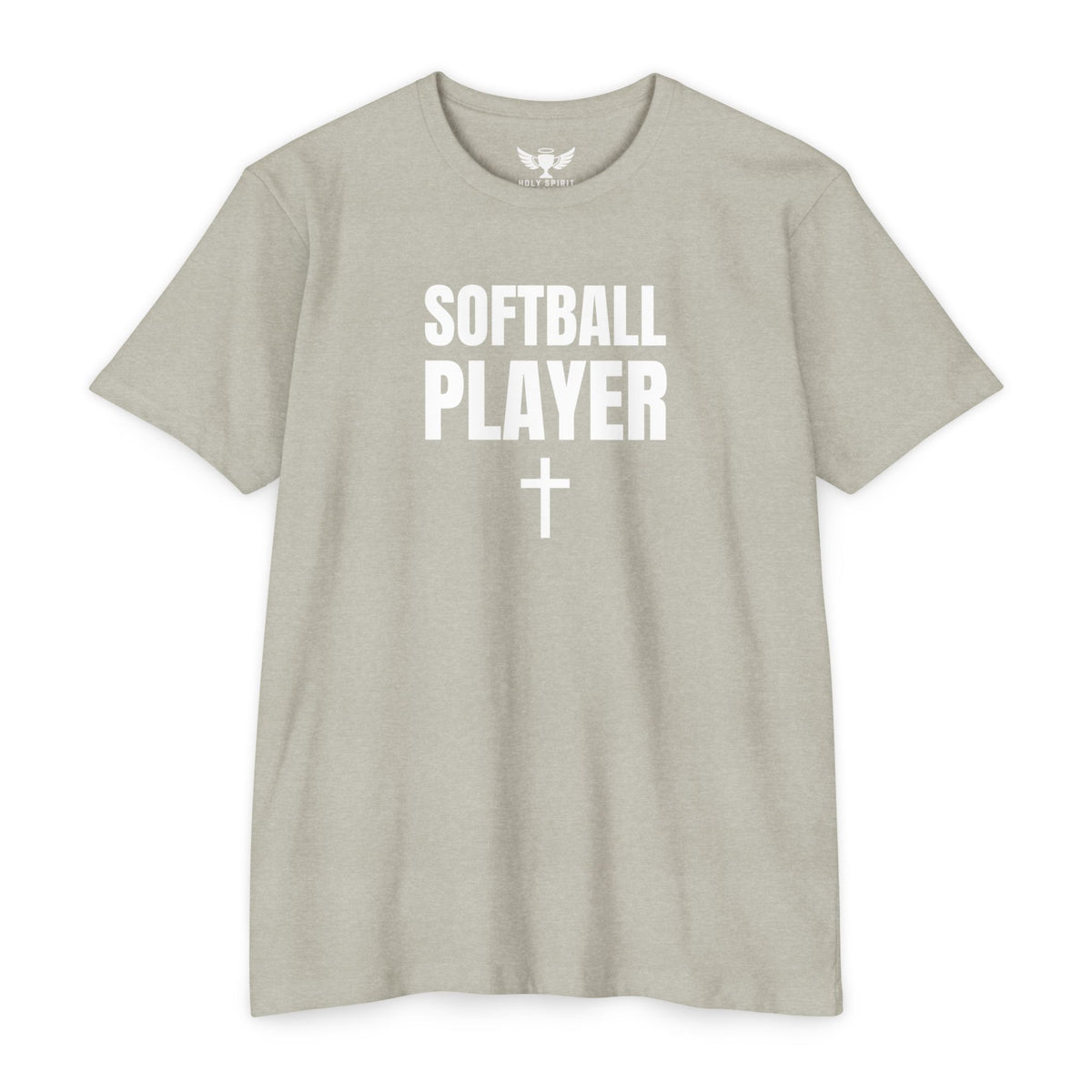 Softball Player T-Shirt — Custom Back Name & Number