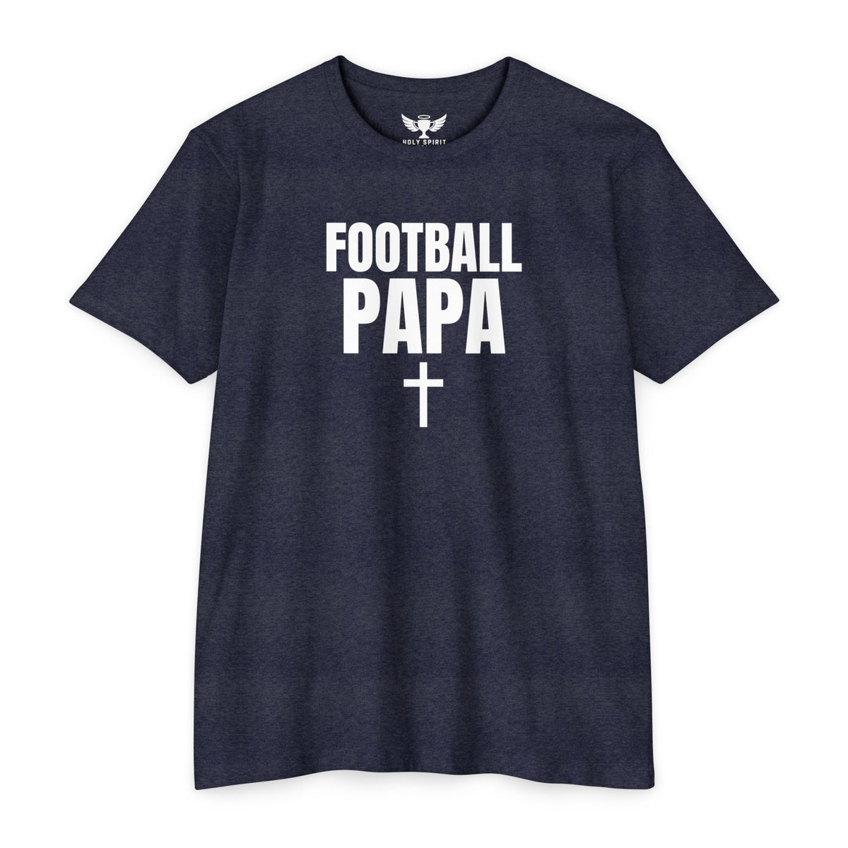 Football Papa T-Shirt — Personalized Back Name & Number Jersey