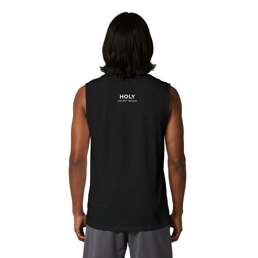 Proverbs 27:17 Unisex Muscle Tank Text Logo