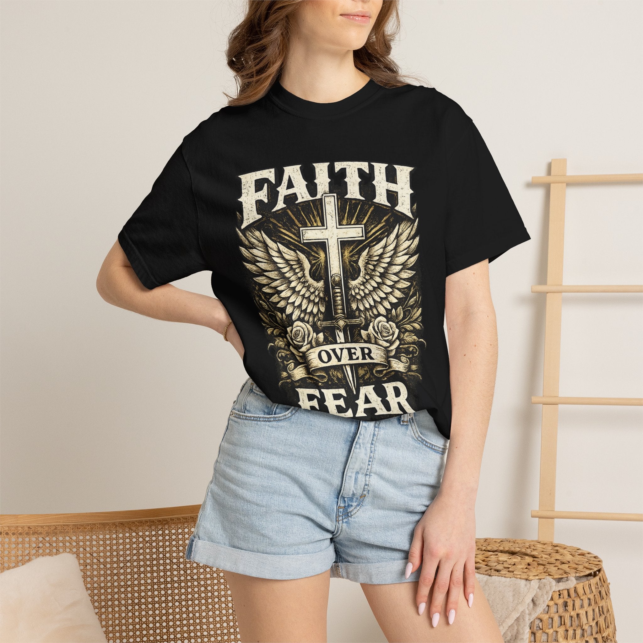 Faith Over Fear T‑Shirt — Bold Christian Street Wear Tee