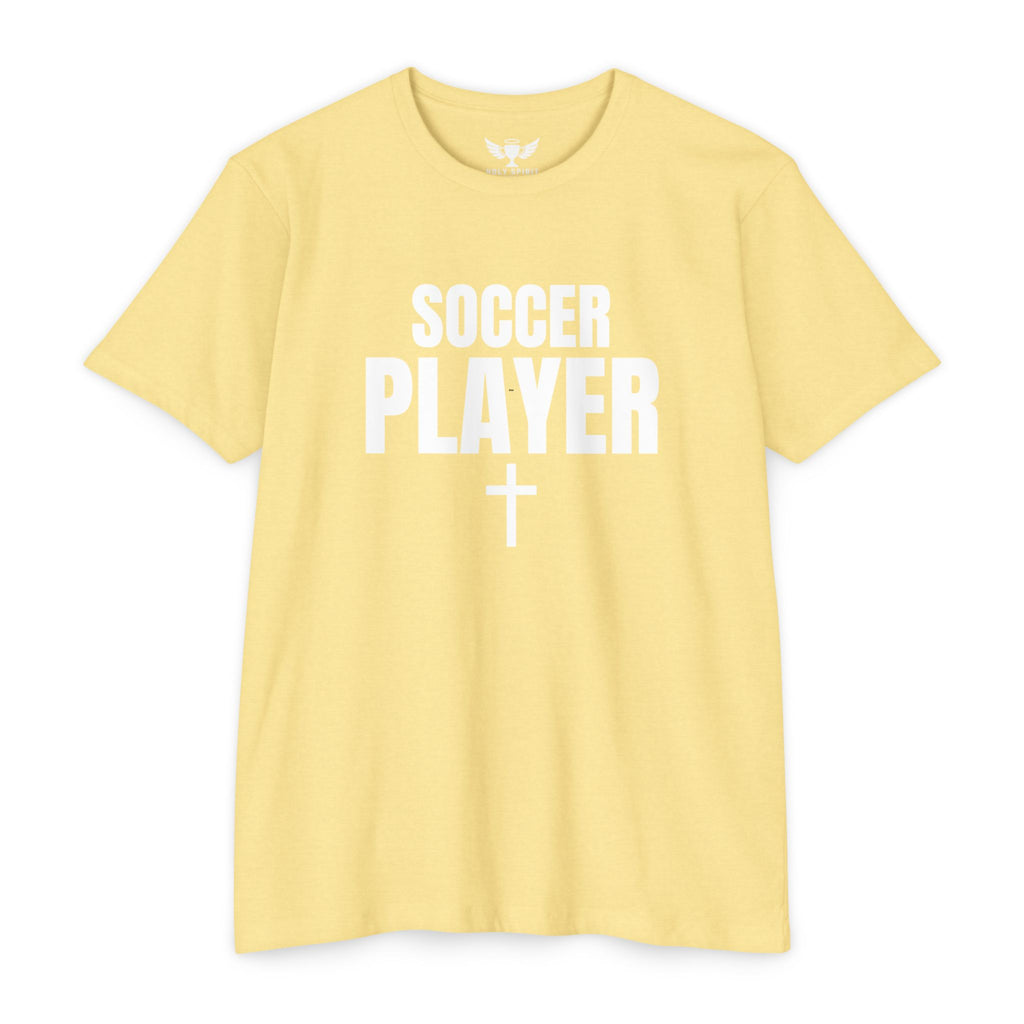 Soccer Player T-Shirt — Custom Name & Number Sports Tee