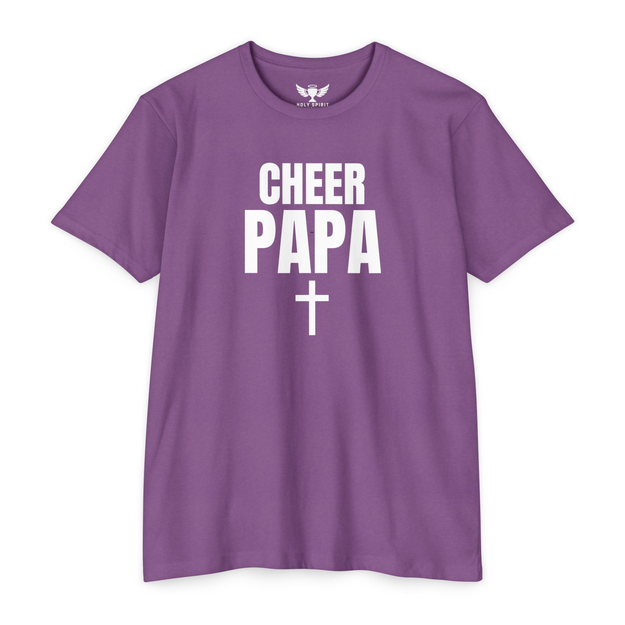 Cheer Papa T-Shirt — Personalized Back Name & Number