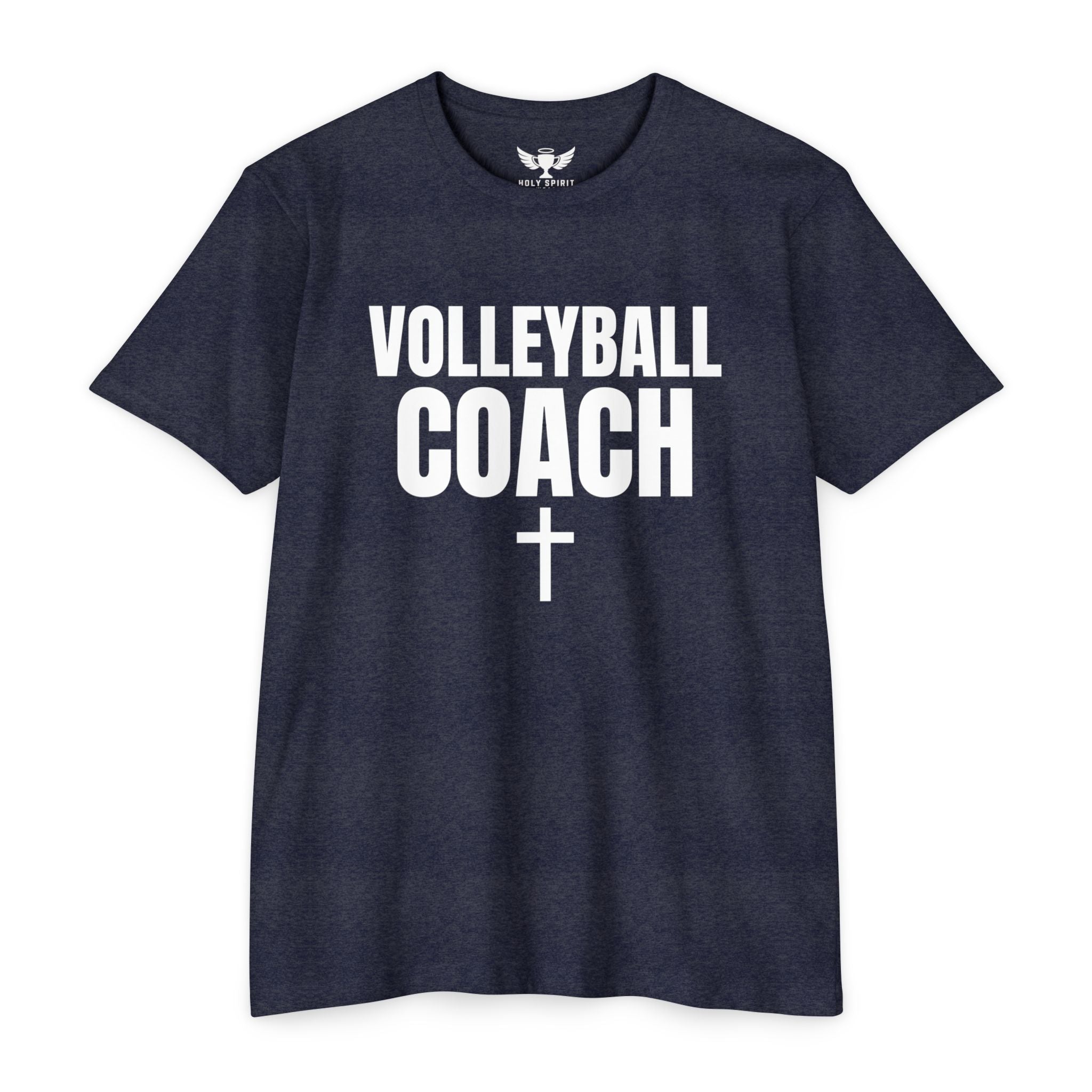 Volleyball Coach T-Shirt — Custom Name & Number Sports Tee