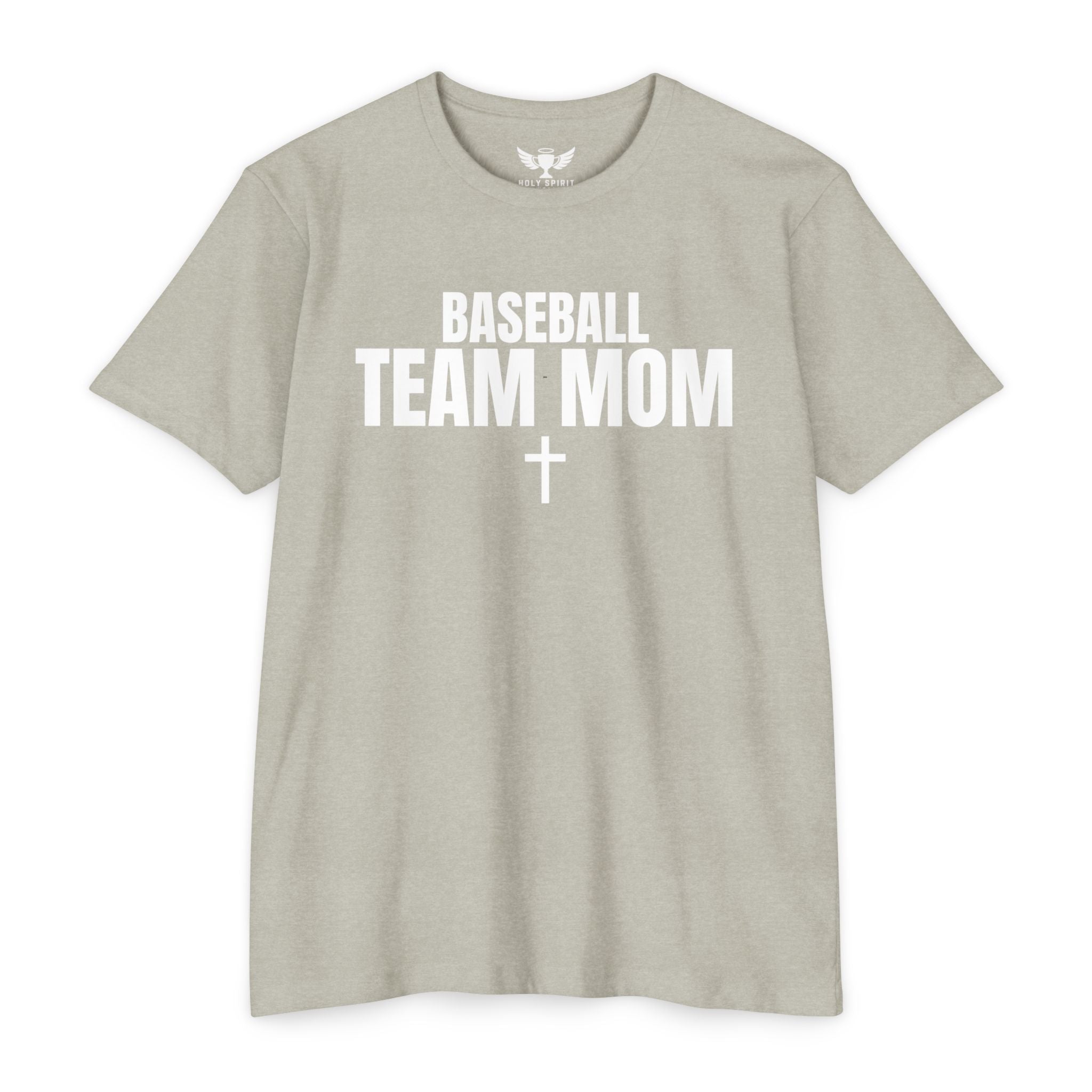 Baseball Team Mom T-Shirt — Custom Back Name & Number