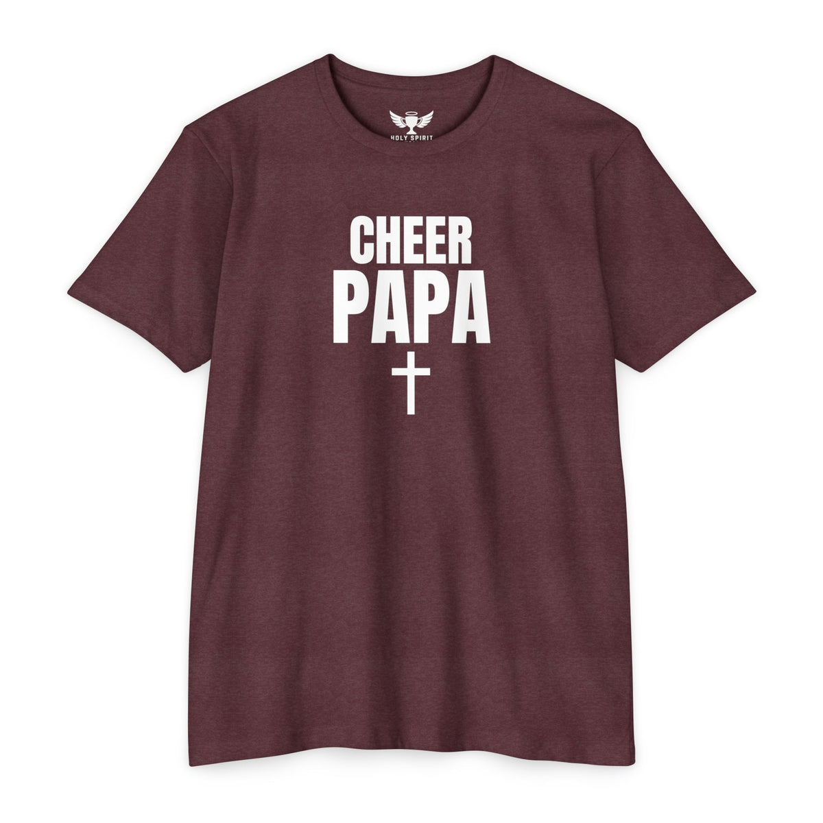 Cheer Papa T-Shirt — Personalized Back Name & Number