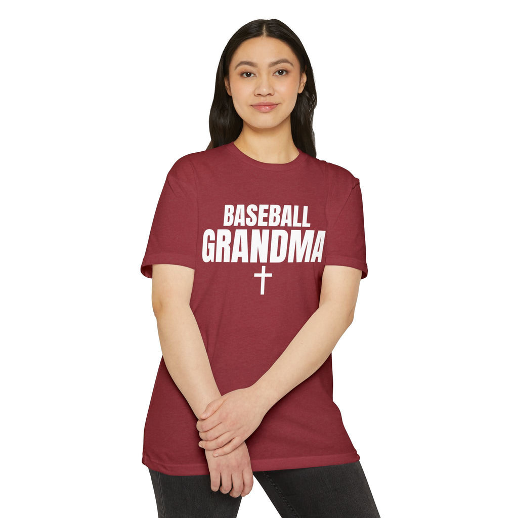 Baseball Grandma T-Shirt — Custom Back Name & Number