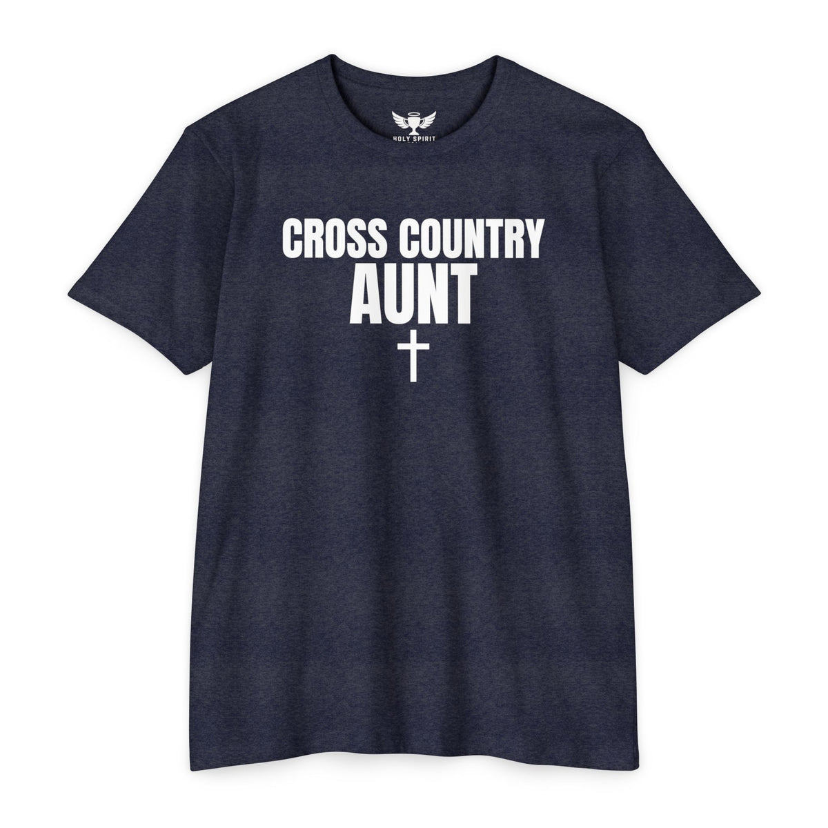 Cross Country Aunt T-Shirt — Custom Name & Number Sports Tee