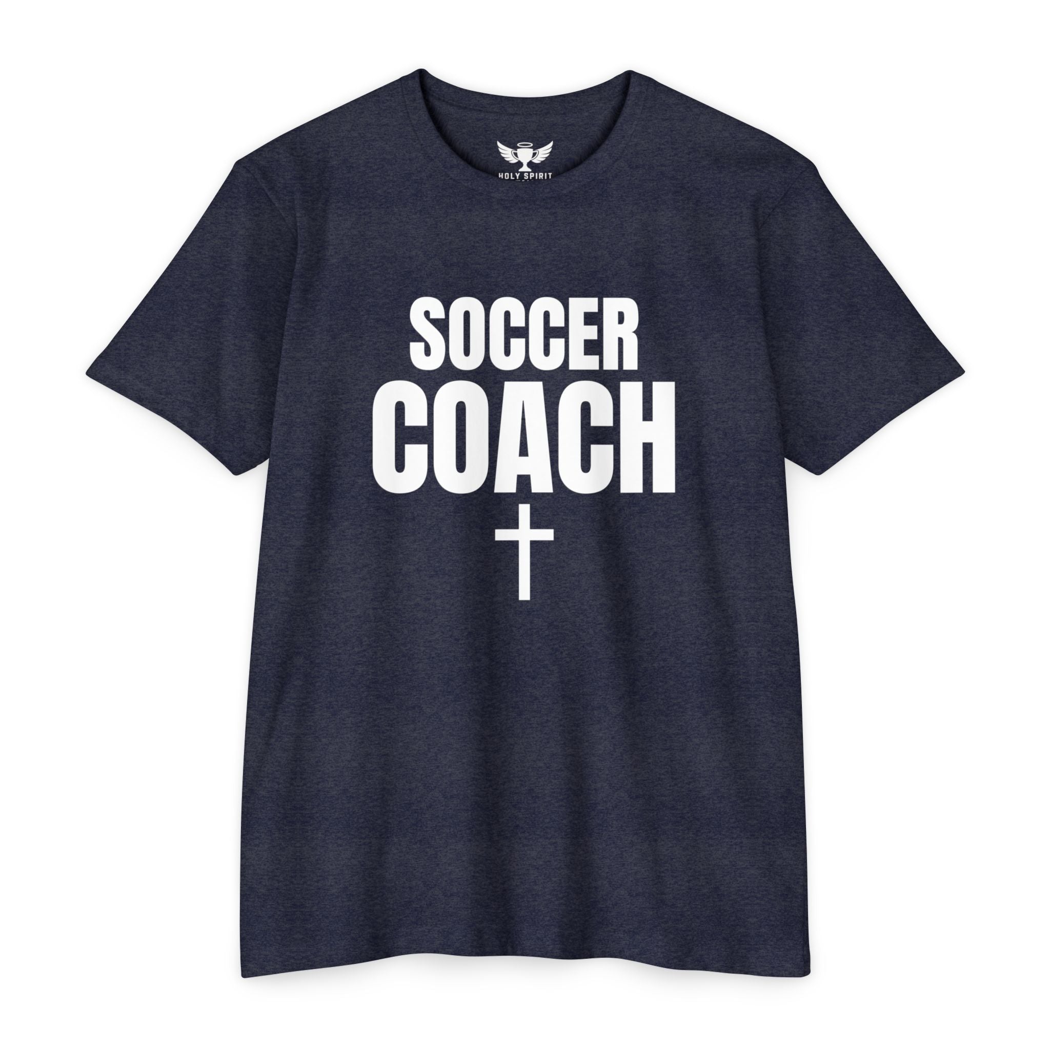Soccer Coach T-Shirt — Custom Name & Number Sports Tee