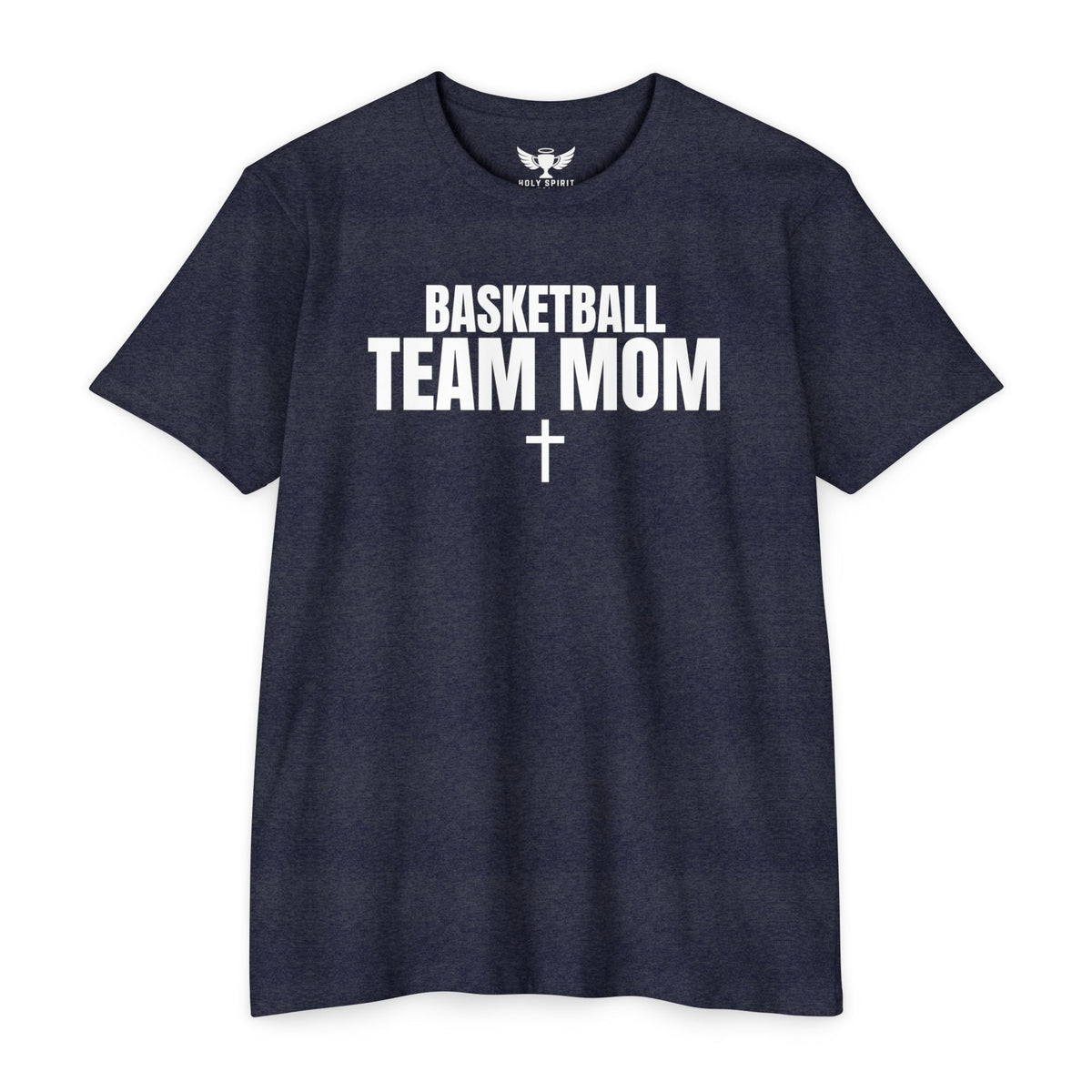 Basketball Team Mom T-Shirt — Custom Back Name & Number