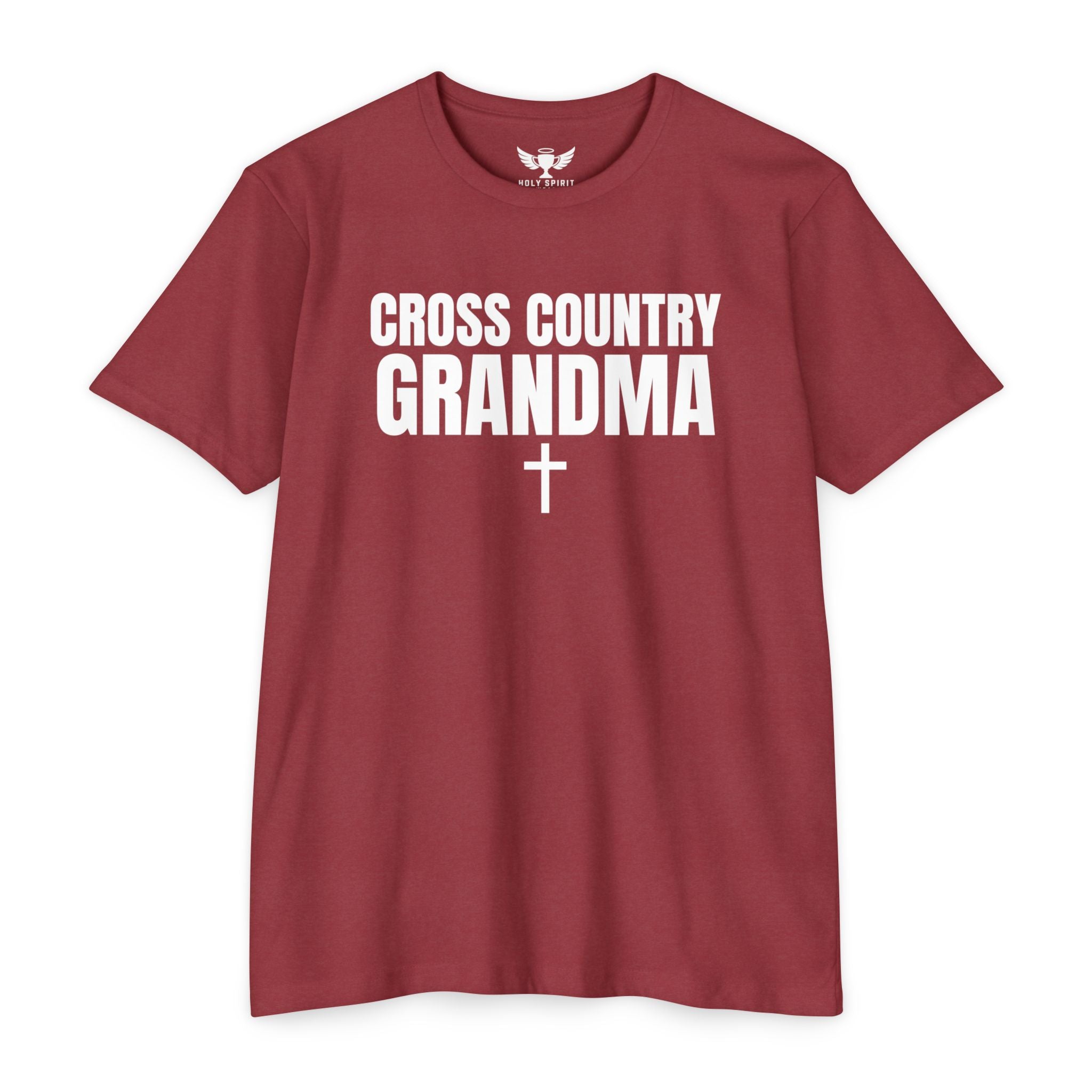 Cross Country Grandma T-Shirt — Personalized Back Number & Name