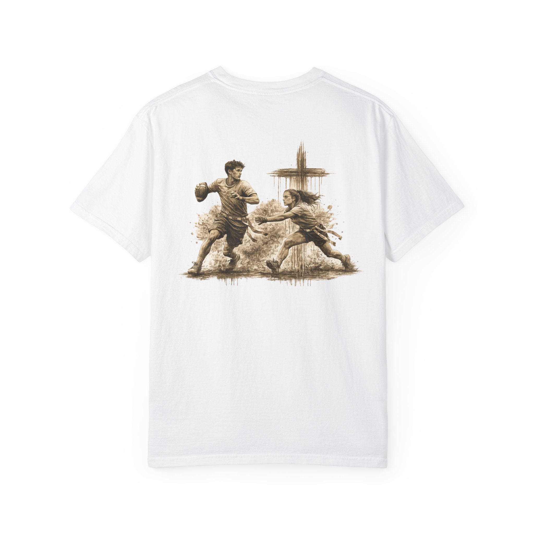 All Glory To God - Flag Football Tee — Faith-Based Athletic T-Shirt