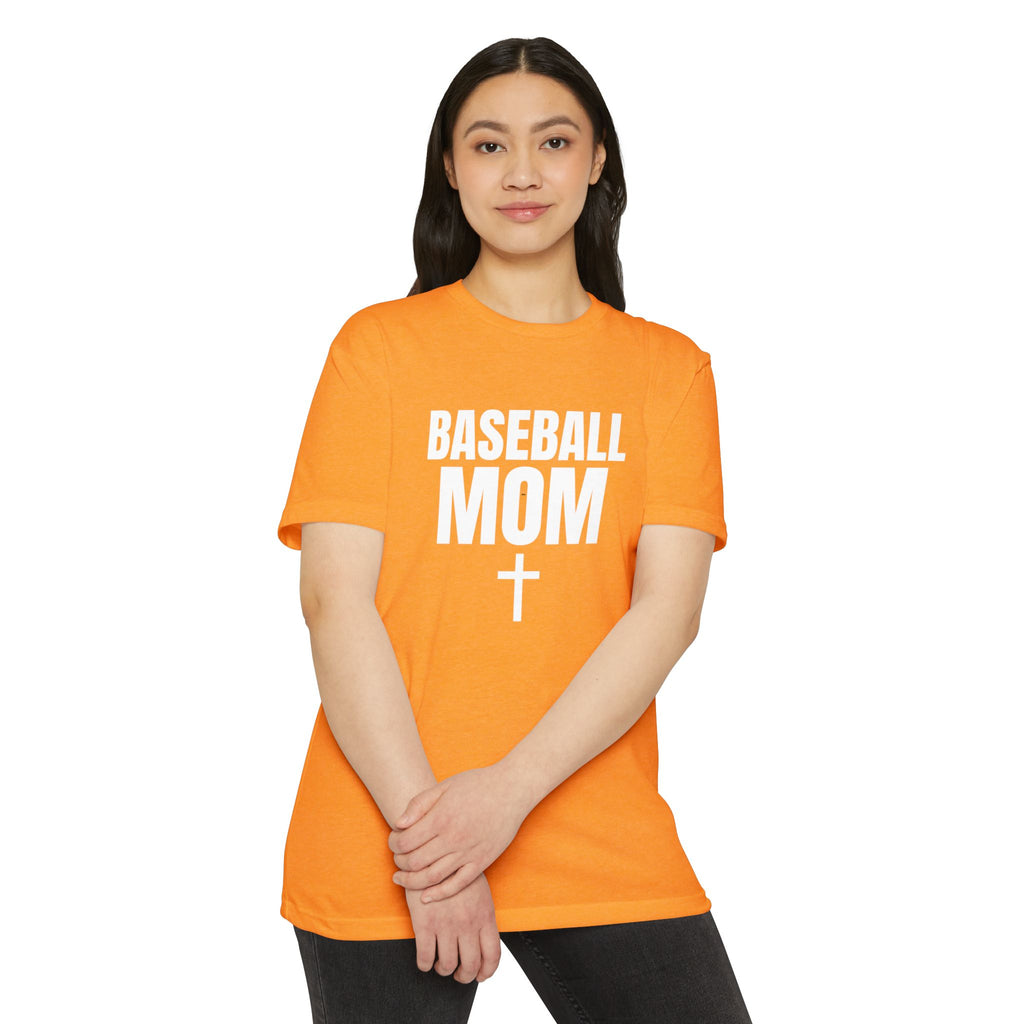 Baseball Mom T-Shirt - Custom Back Name & Number