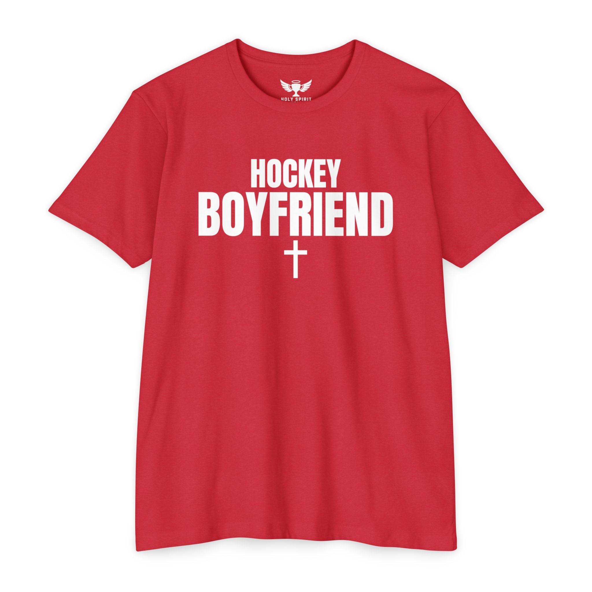 Hockey Boyfriend T-Shirt — Custom Name & Number Sports Tee