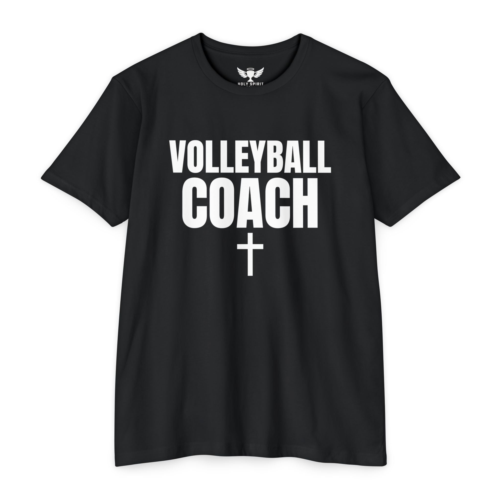 Volleyball Coach T-Shirt — Custom Name & Number Sports Tee
