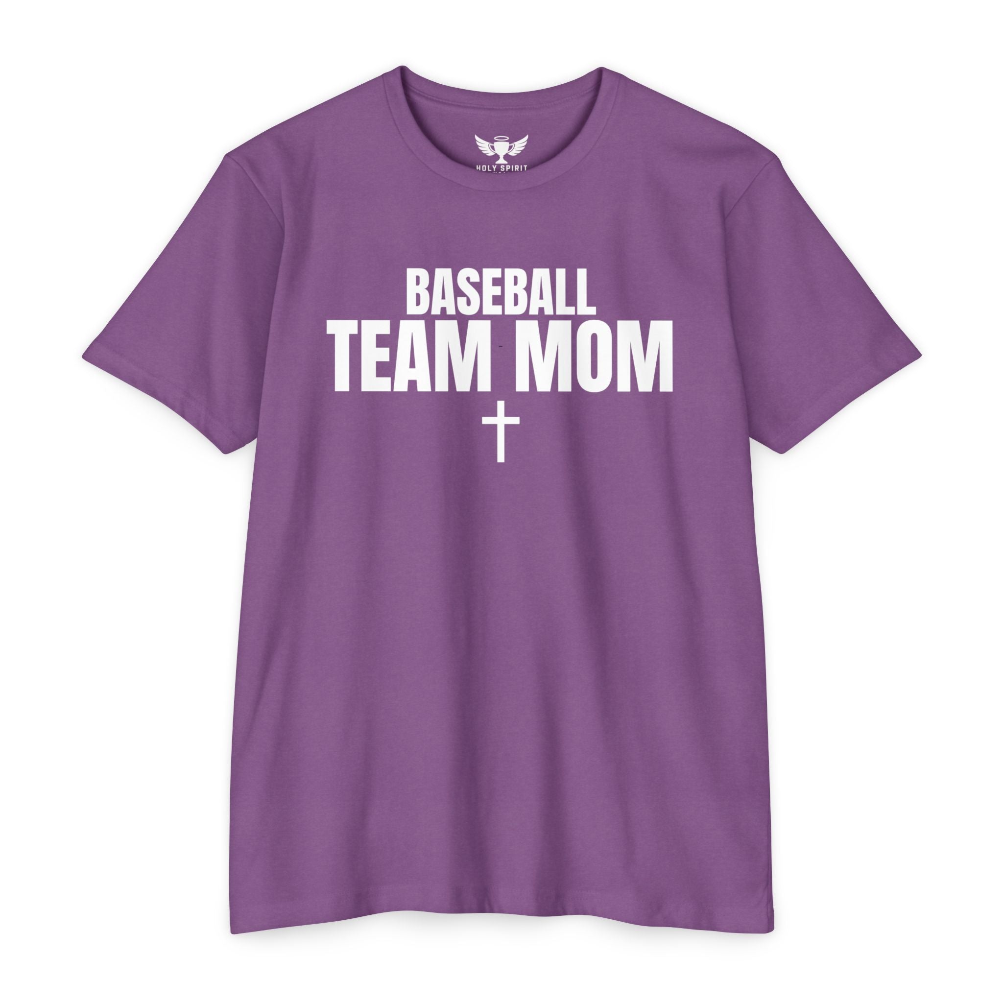 Baseball Team Mom T-Shirt — Custom Back Name & Number