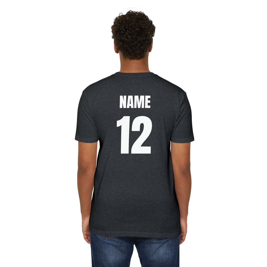 Football Player T-Shirt — Personalized Back Number & Name