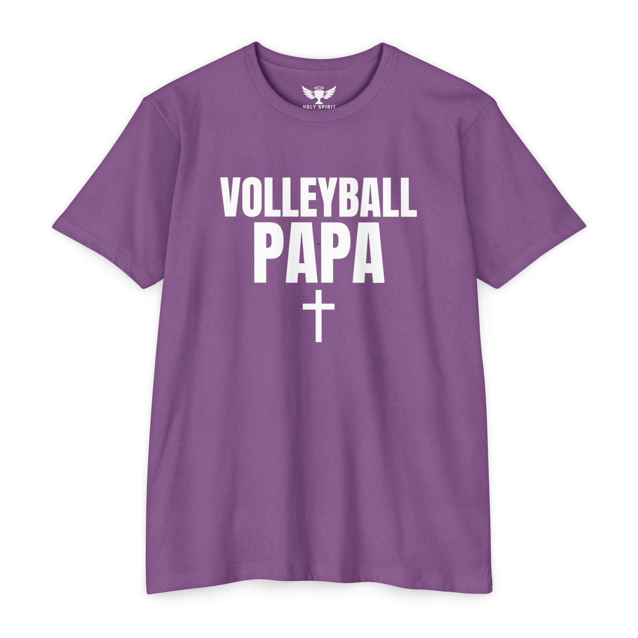 Volleyball Papa T-Shirt — Custom Back Name & Number