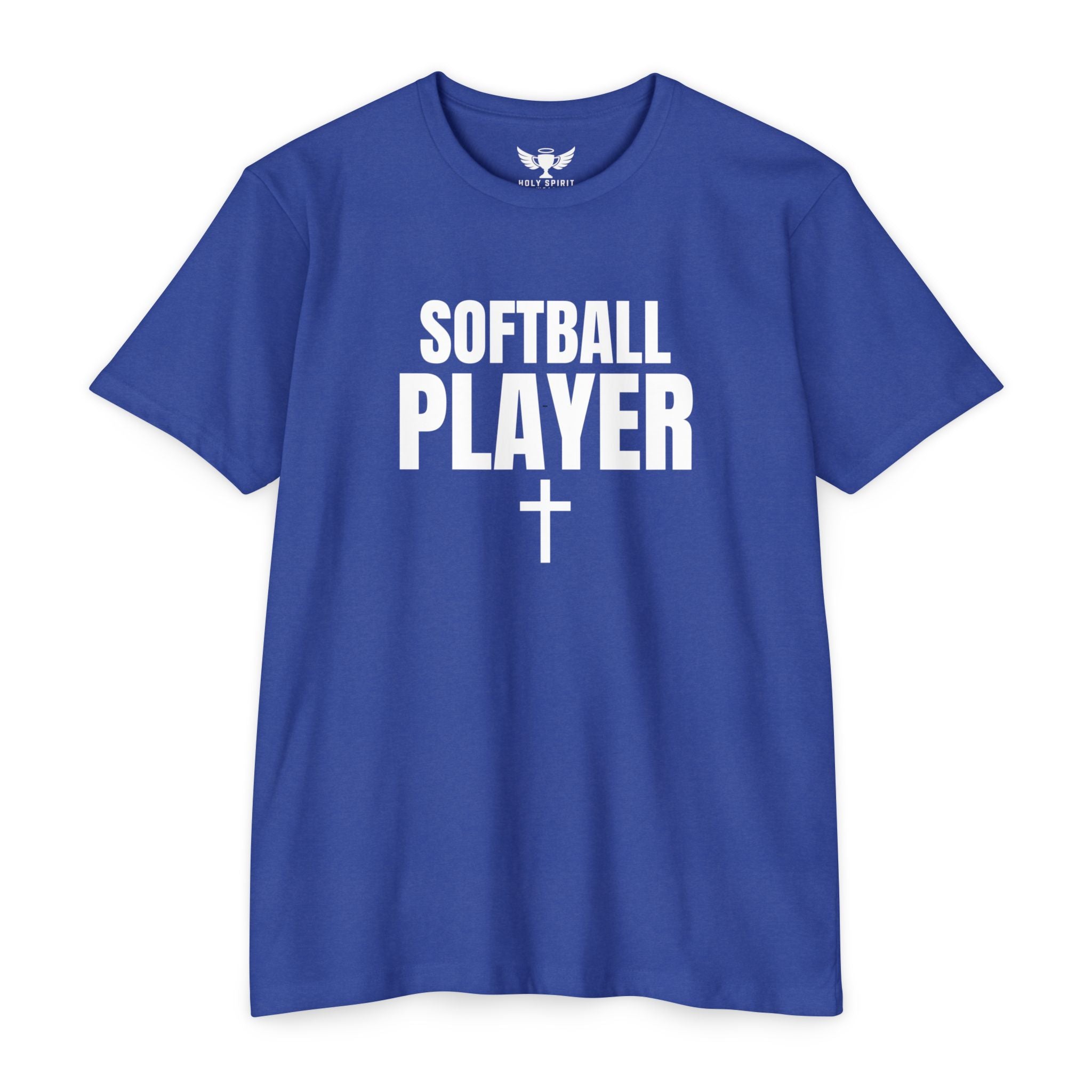 Softball Player T-Shirt — Custom Back Name & Number