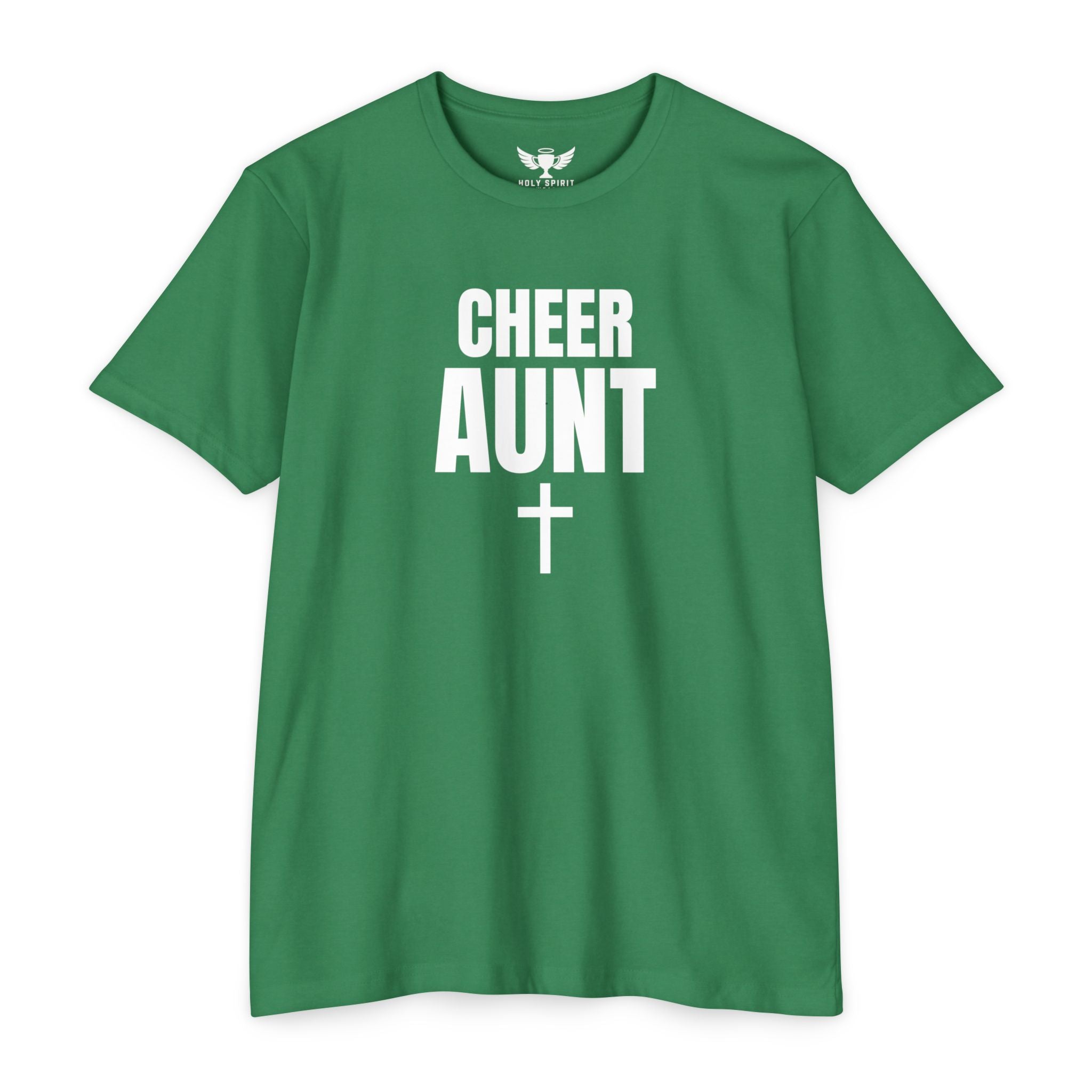Cheer Aunt T-Shirt — Personalized Back Name & Number