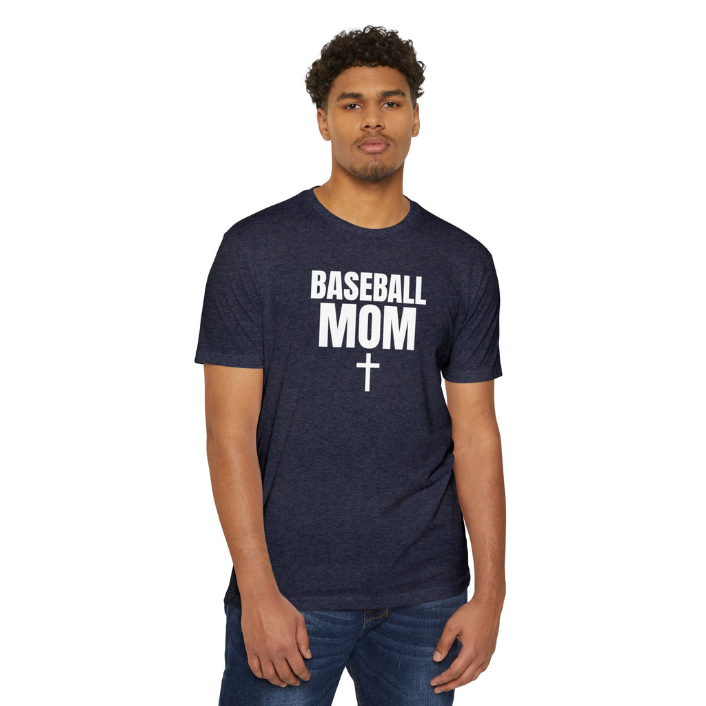 Baseball Mom T-Shirt - Custom Back Name & Number