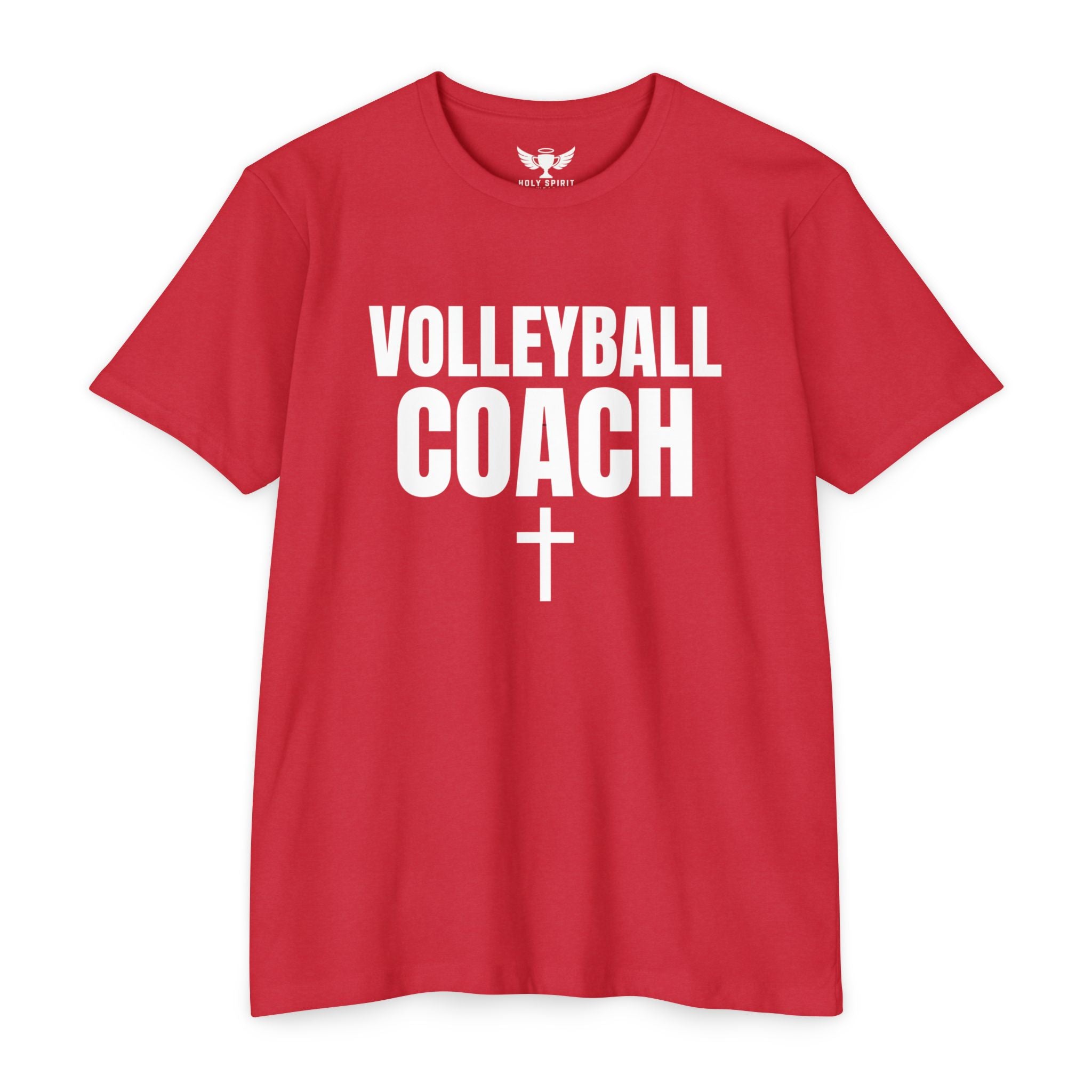 Volleyball Coach T-Shirt — Custom Name & Number Sports Tee