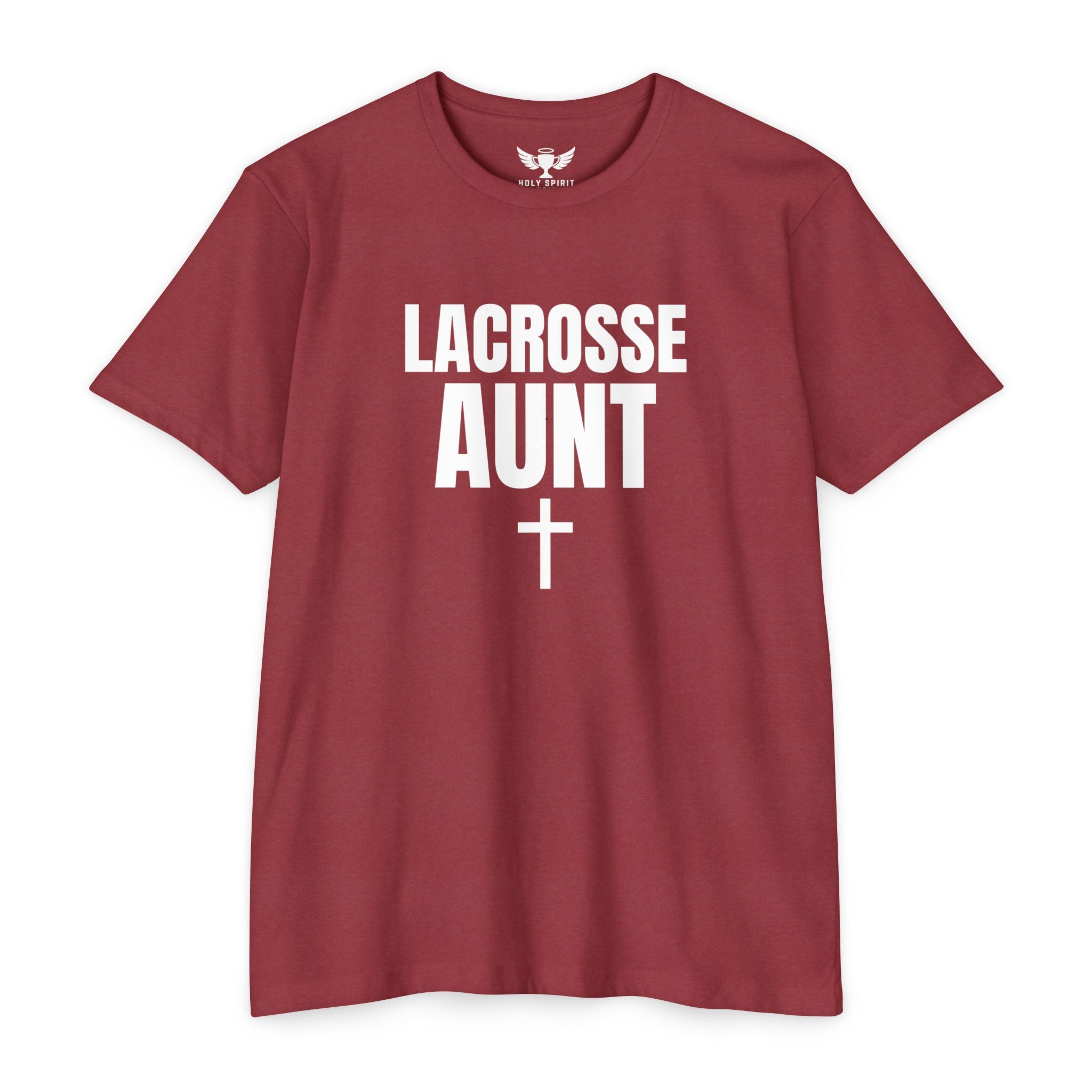 Lacrosse Aunt T-Shirt — Personalized Back Name & Number