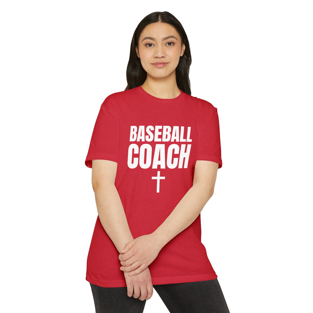 Baseball Coach T-Shirt — Custom Back Name & Number