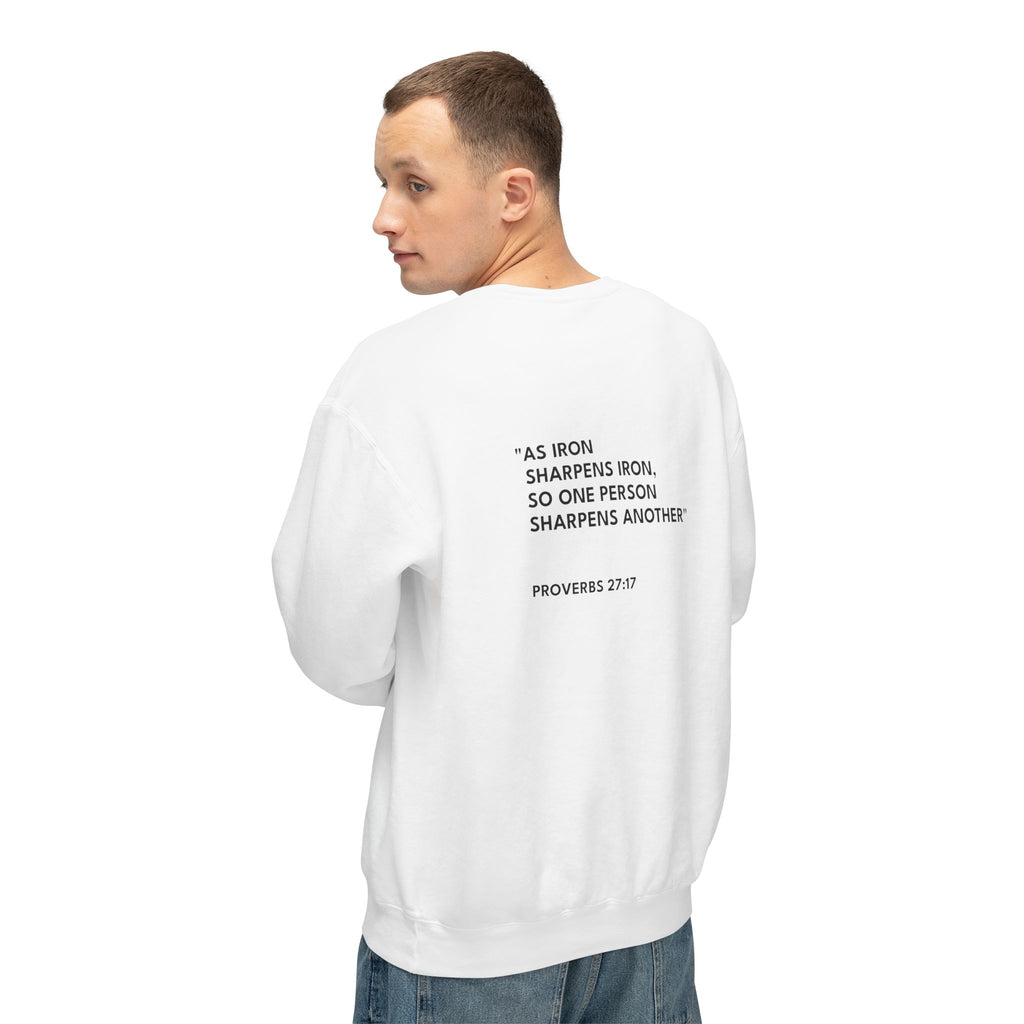 Proverbs 27:17 Logo Crewneck Sweatshirt