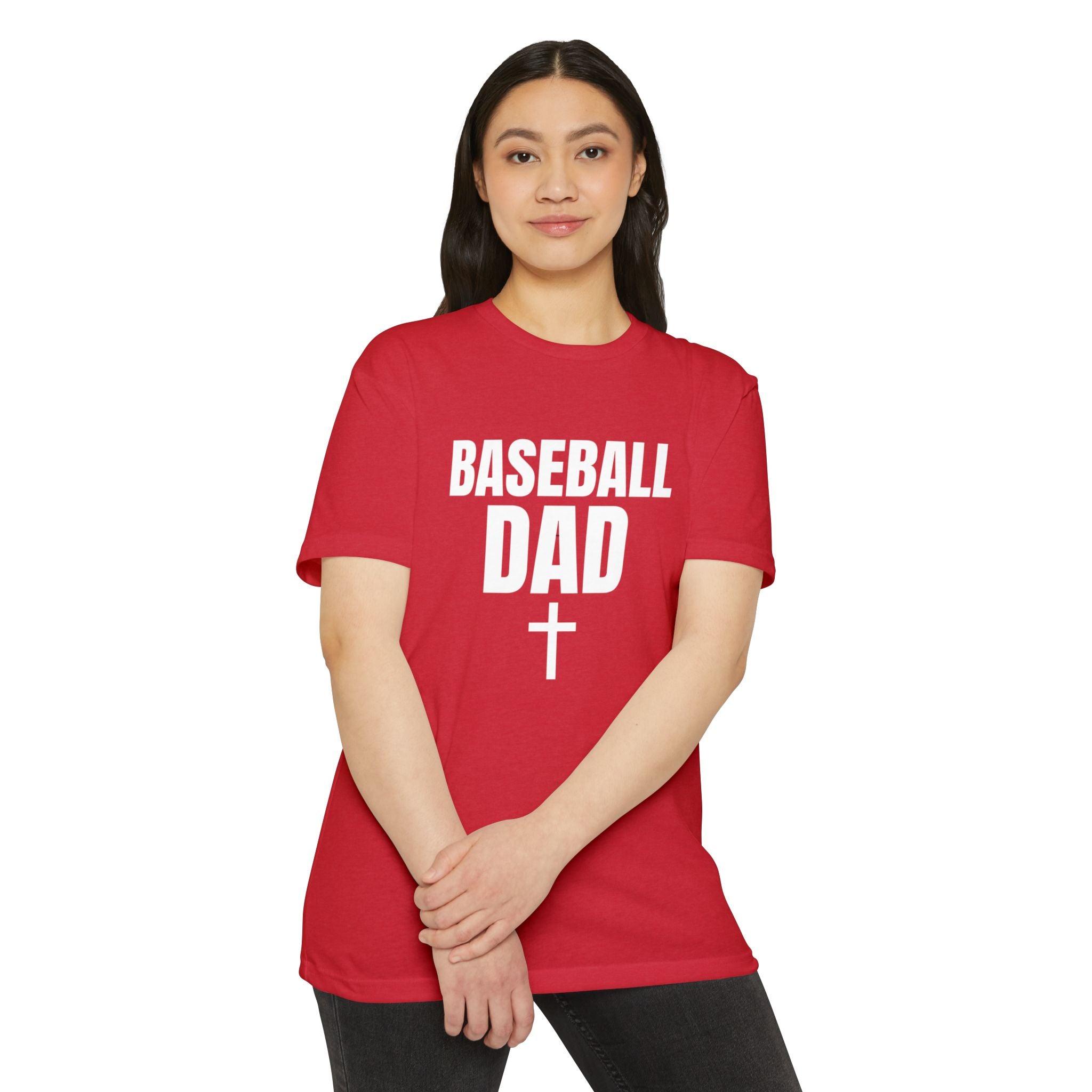 Baseball Dad T-Shirt — Custom Back Name & Number