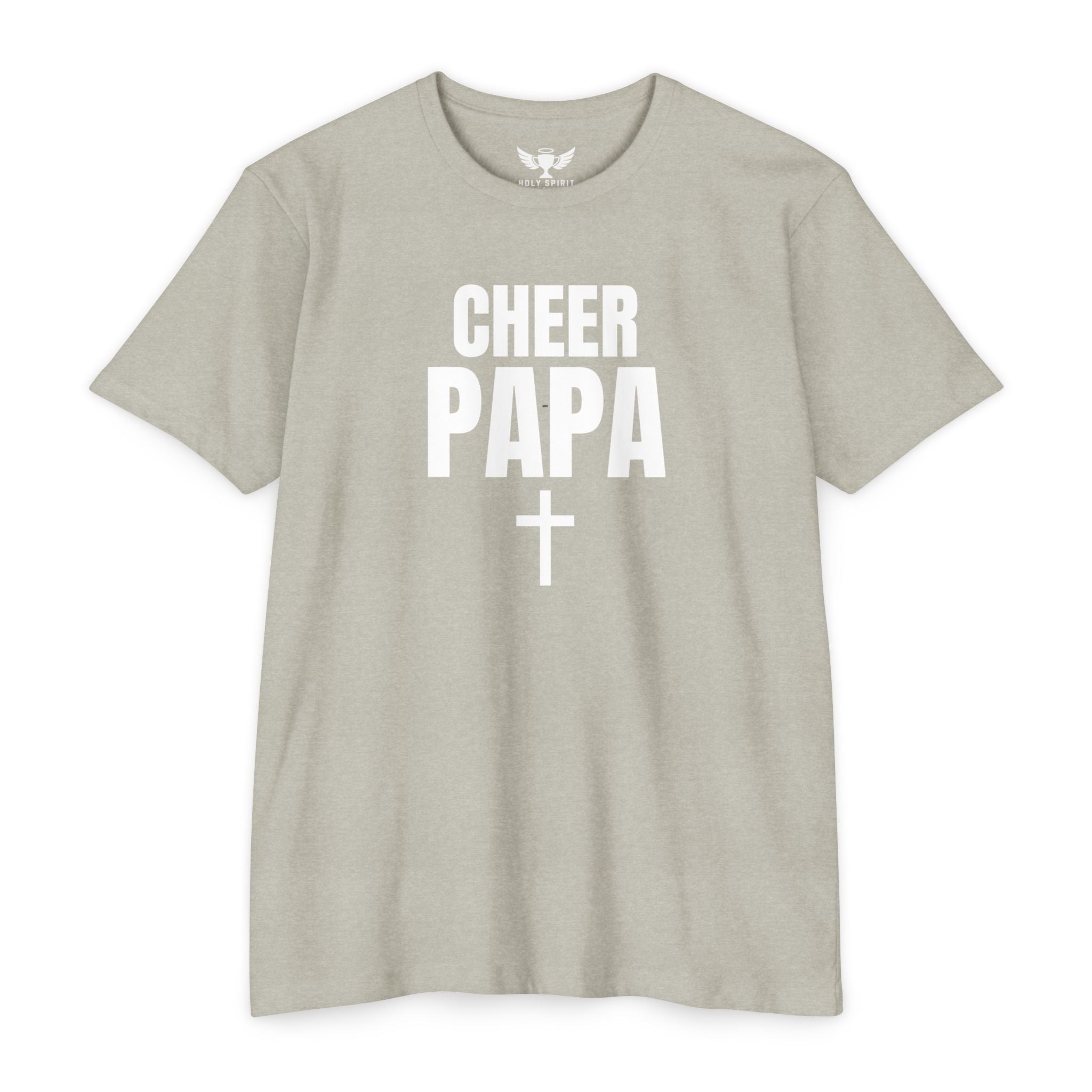 Cheer Papa T-Shirt — Personalized Back Name & Number