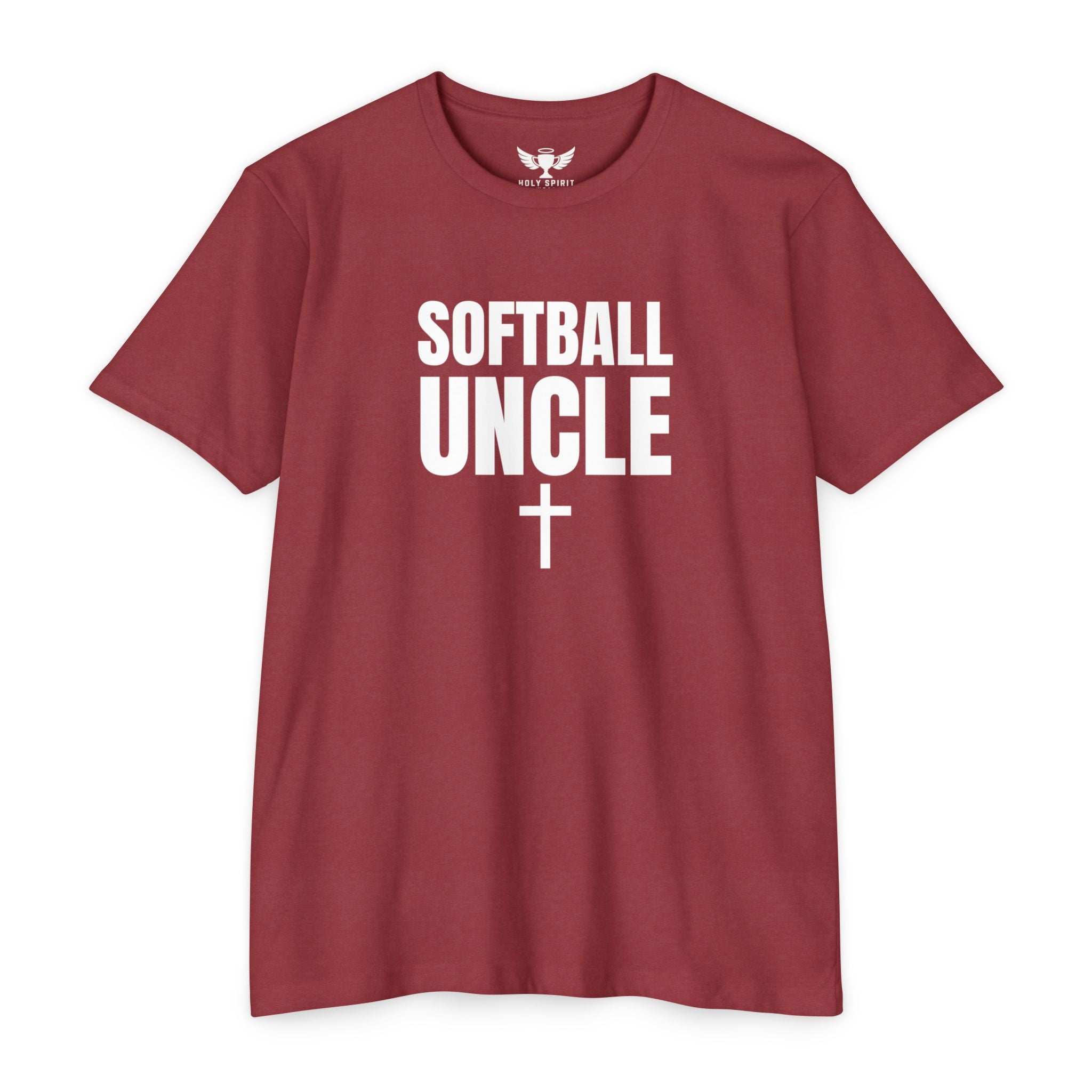 Softball Uncle T-Shirt — Custom Name & Number