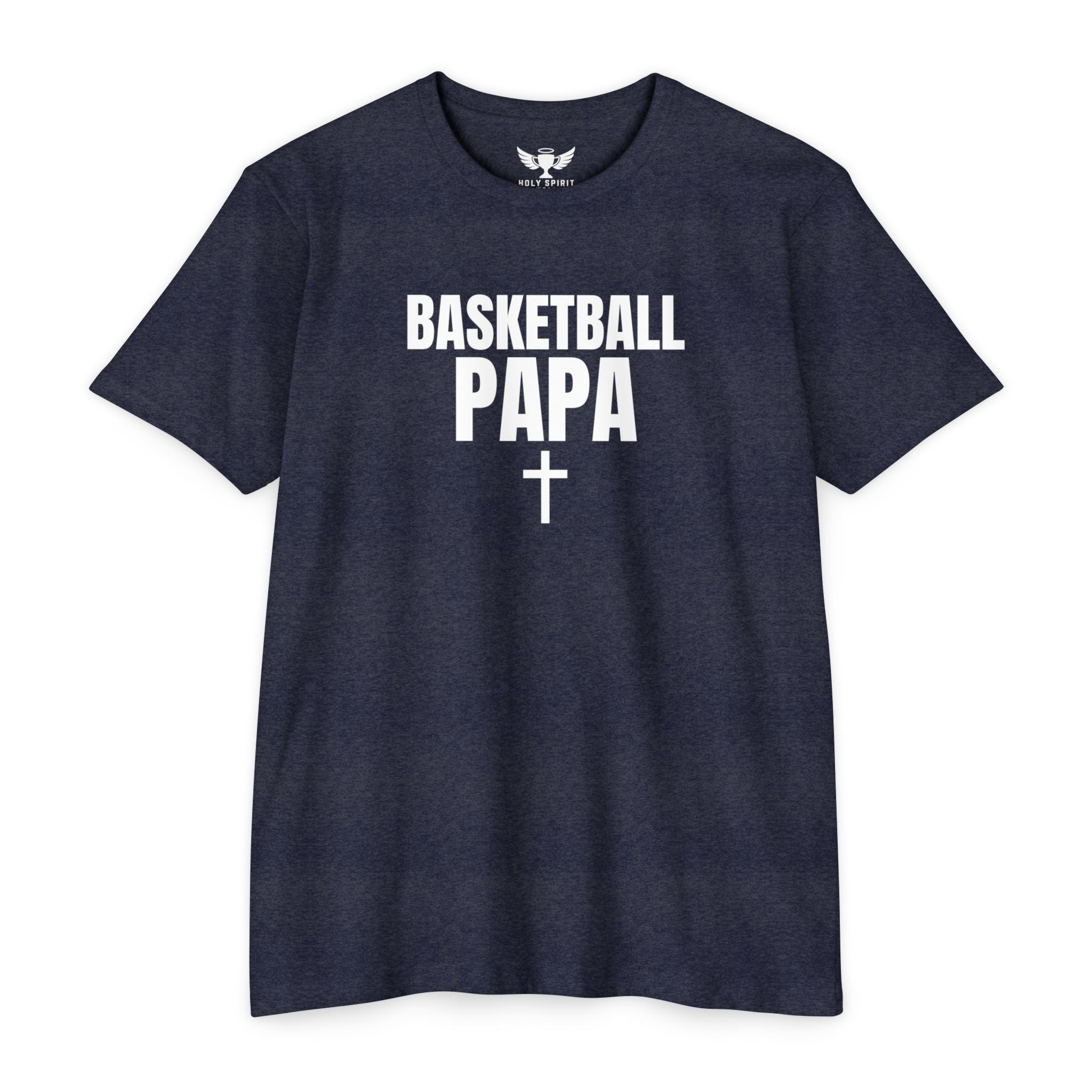Basketball Papa T-Shirt — Custom Back Name & Number