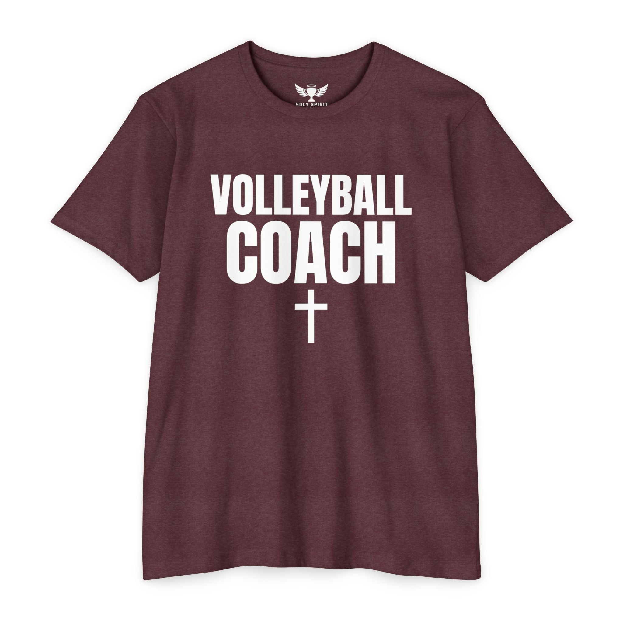 Volleyball Coach T-Shirt — Custom Name & Number Sports Tee
