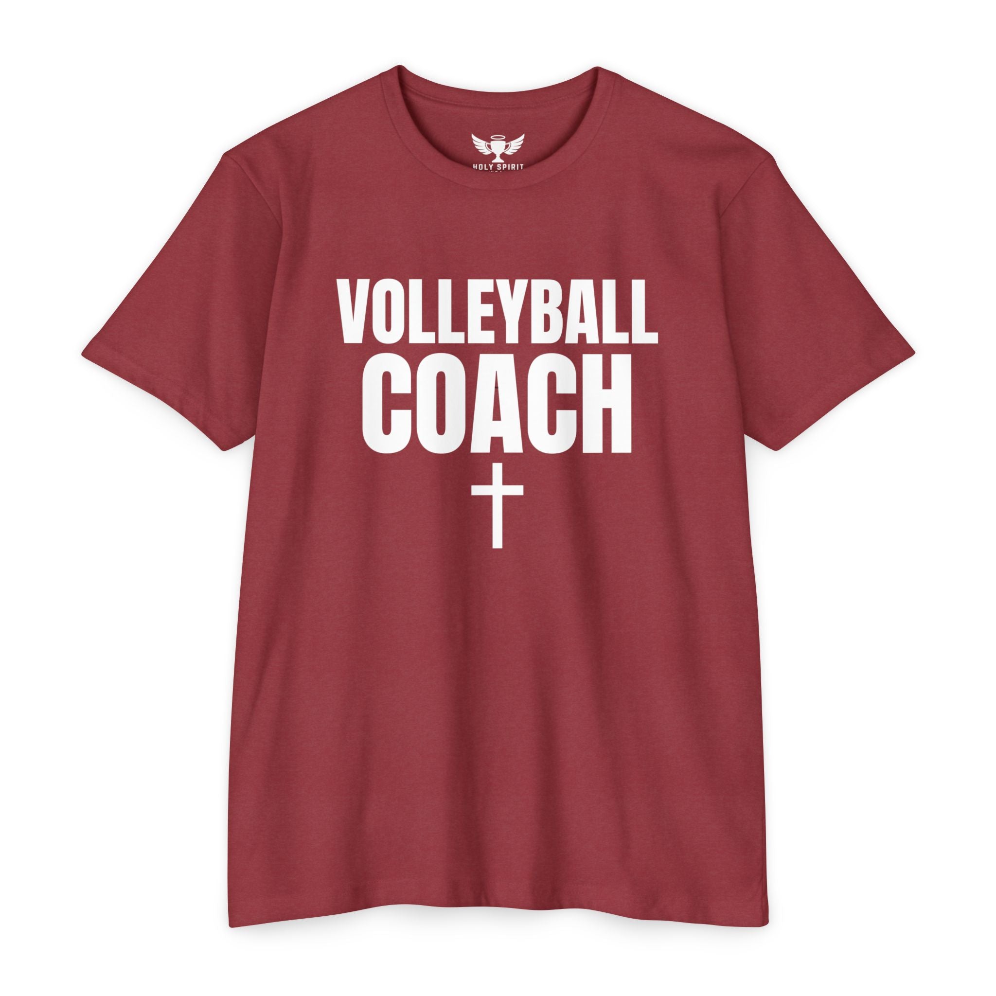 Volleyball Coach T-Shirt — Custom Name & Number Sports Tee