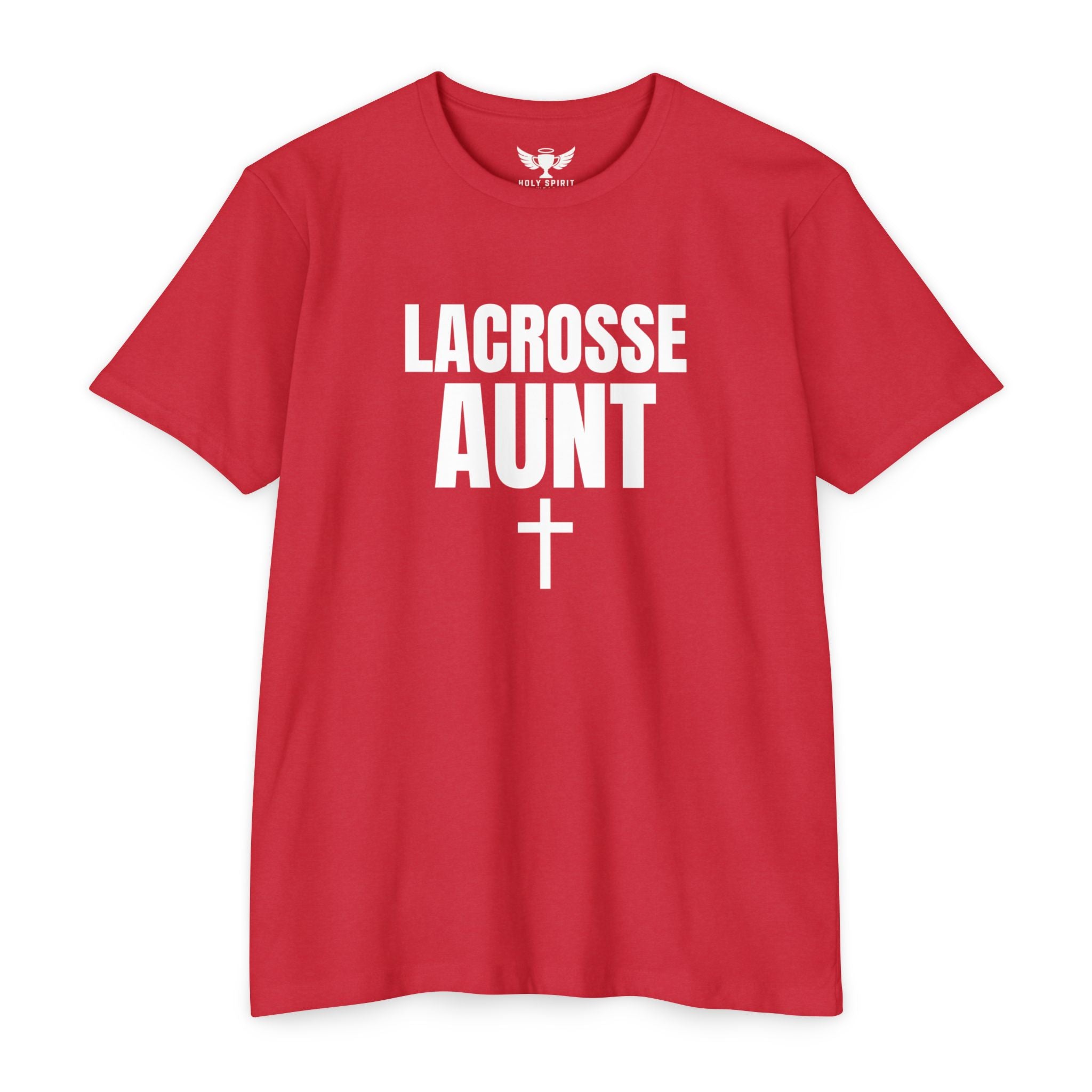 Lacrosse Aunt T-Shirt — Personalized Back Name & Number