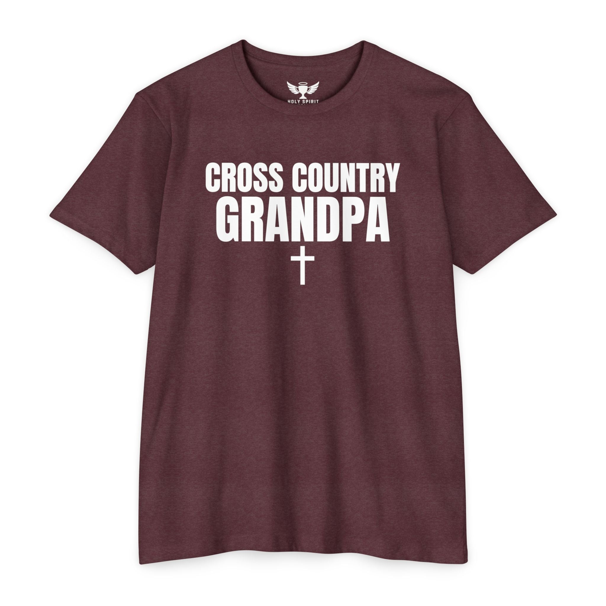 Cross Country Grandpa T-Shirt — Personalized Back Number & Name