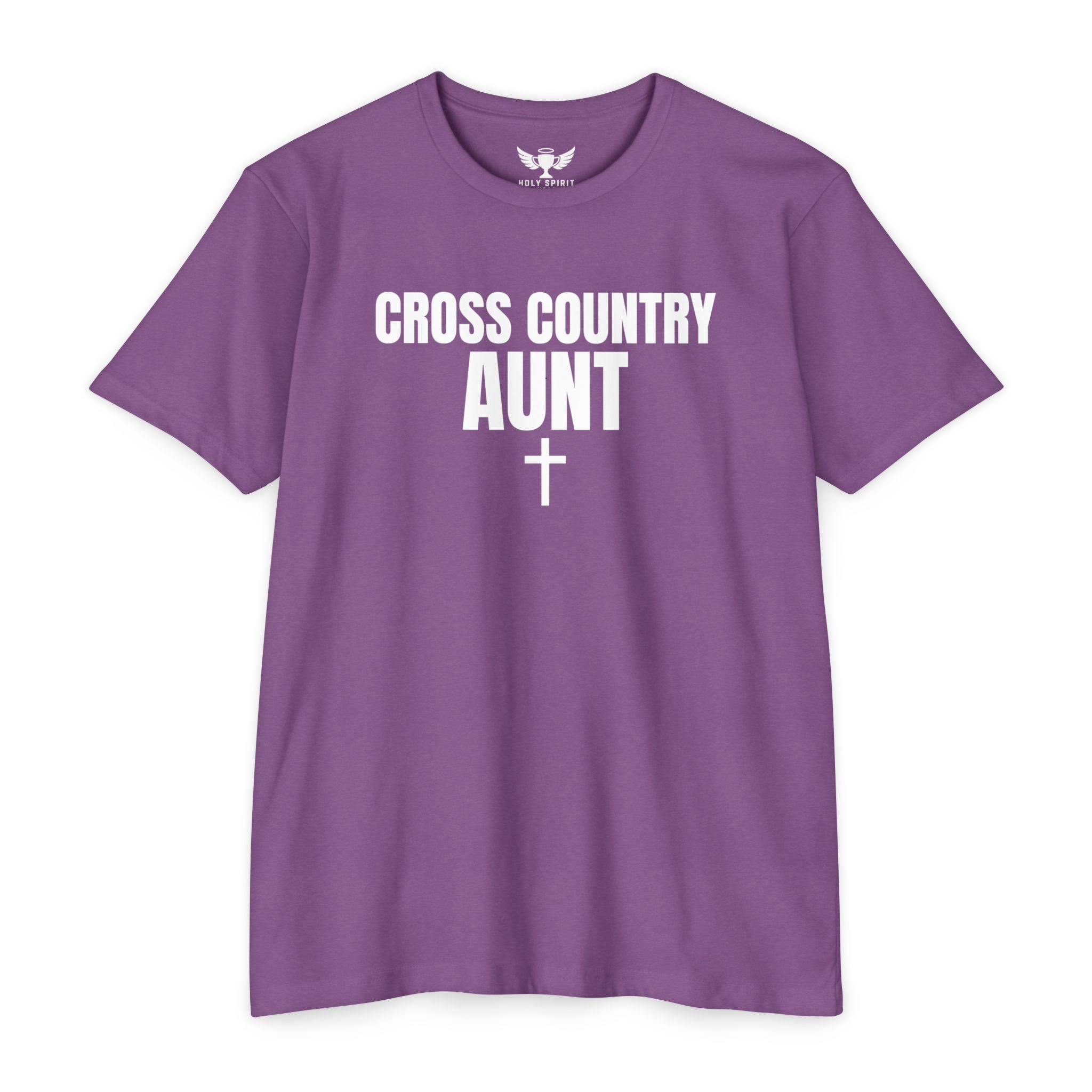 Cross Country Aunt T-Shirt — Custom Name & Number Sports Tee
