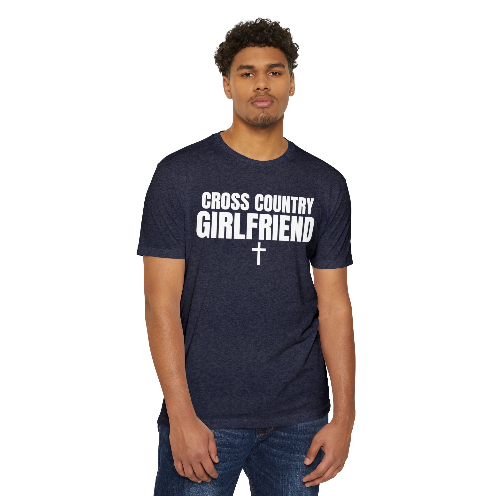 Cross Country Girlfriend T-Shirt — Custom Name & Number Sports Tee