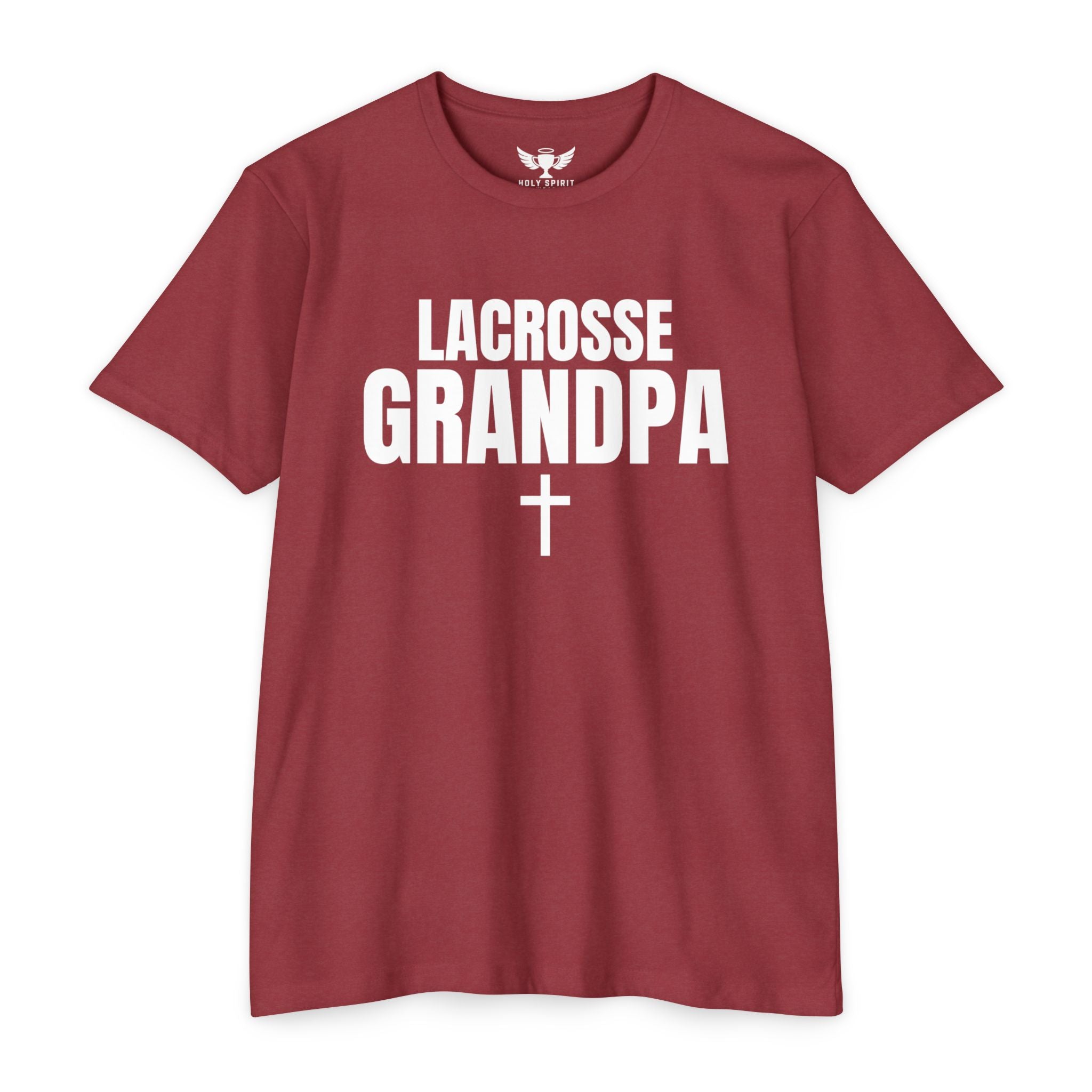 Lacrosse Grandpa T-Shirt — Custom Name & Number Sports Tee