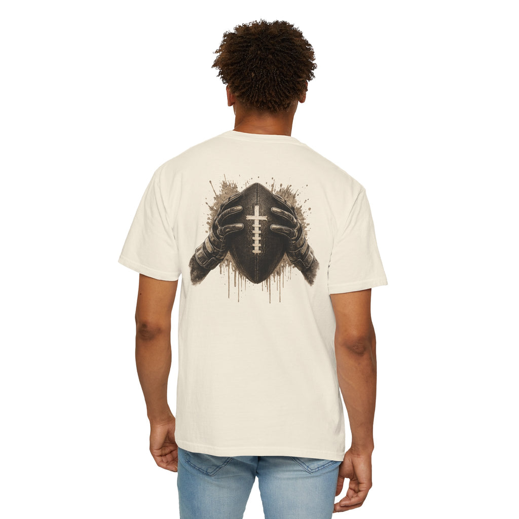 All Glory To God - Football Tee — Faith-Based Athletic T-Shirt