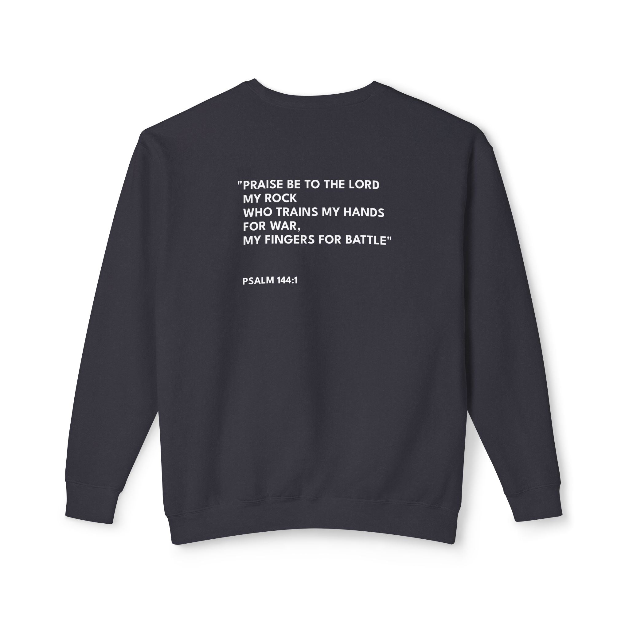 Psalm 144:1 Logo Crewneck Sweatshirt