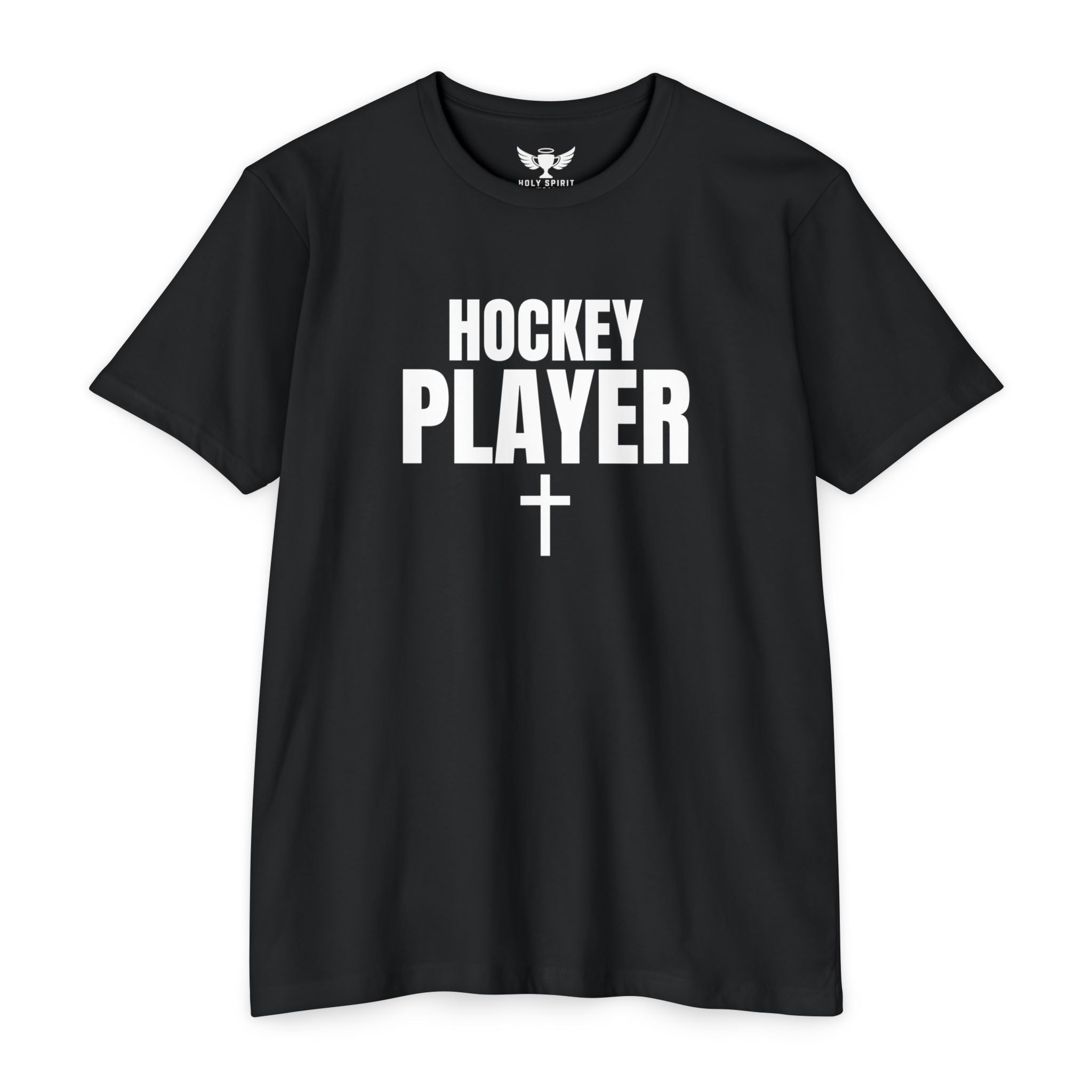 Hockey Player T-Shirt — Custom Name & Number Sports Tee
