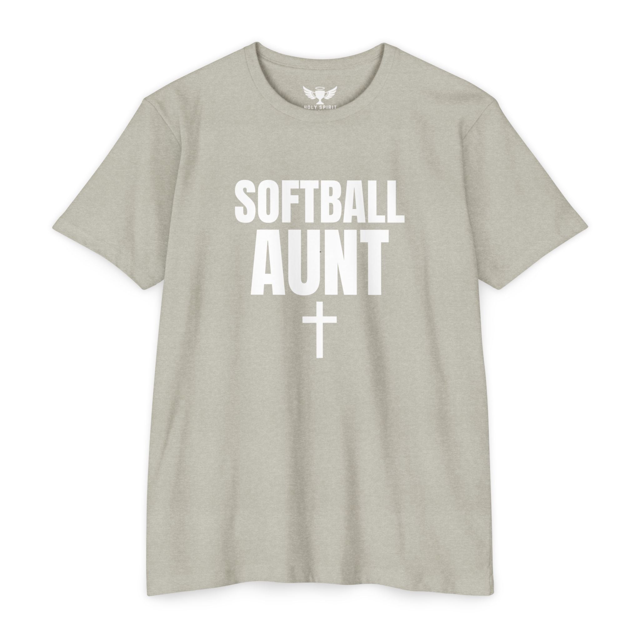 Softball Aunt T-Shirt — Custom Name & Number